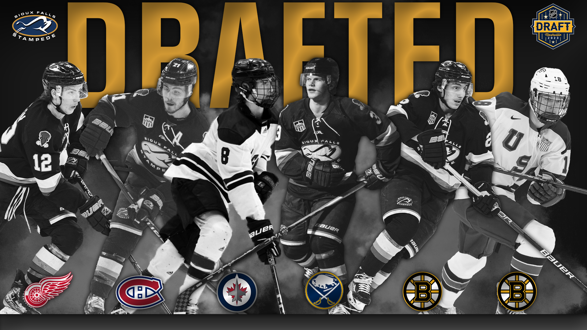 Programrecord tying six Stampede players drafted in 2023 NHL Entry