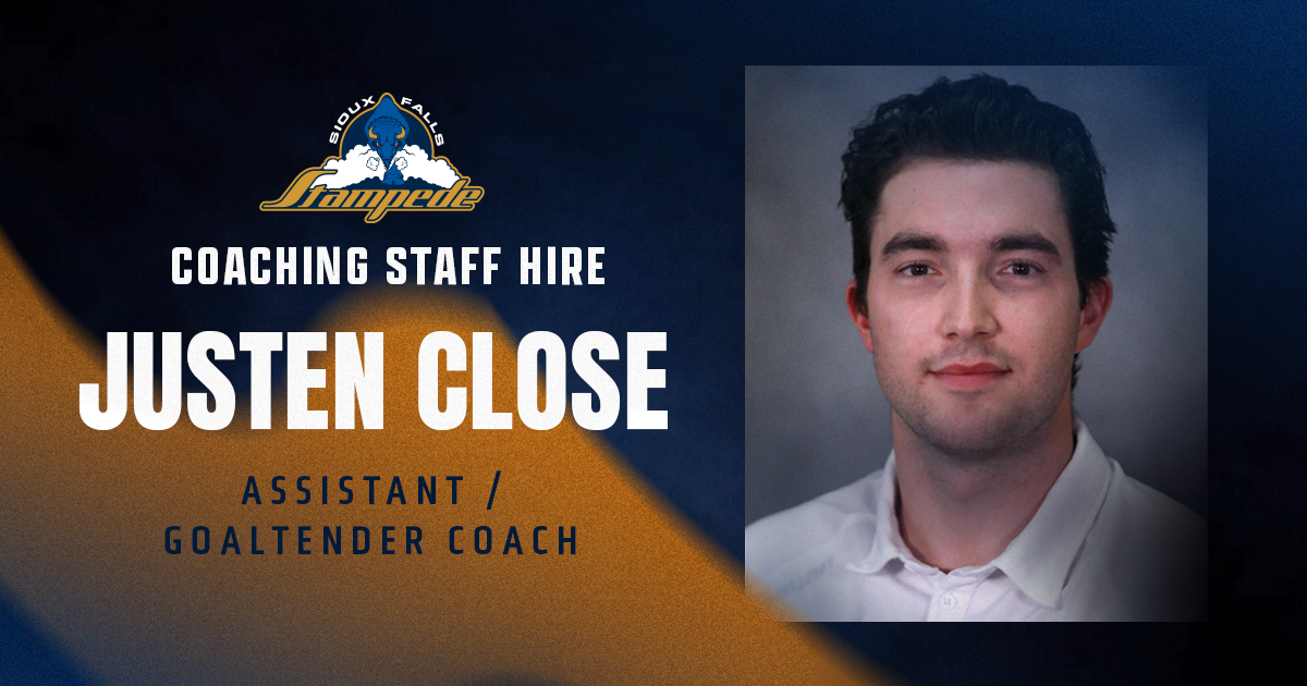 Stampede Names Justen Close Assistant Coach