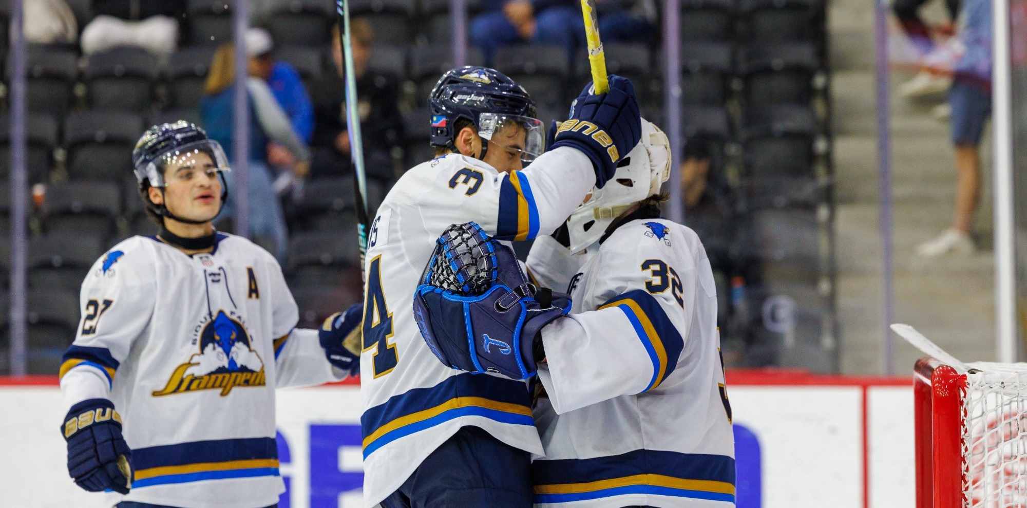 Stampede Win Opening Game of 2026-27 Season, Nikitins Picks Up First USHL Win