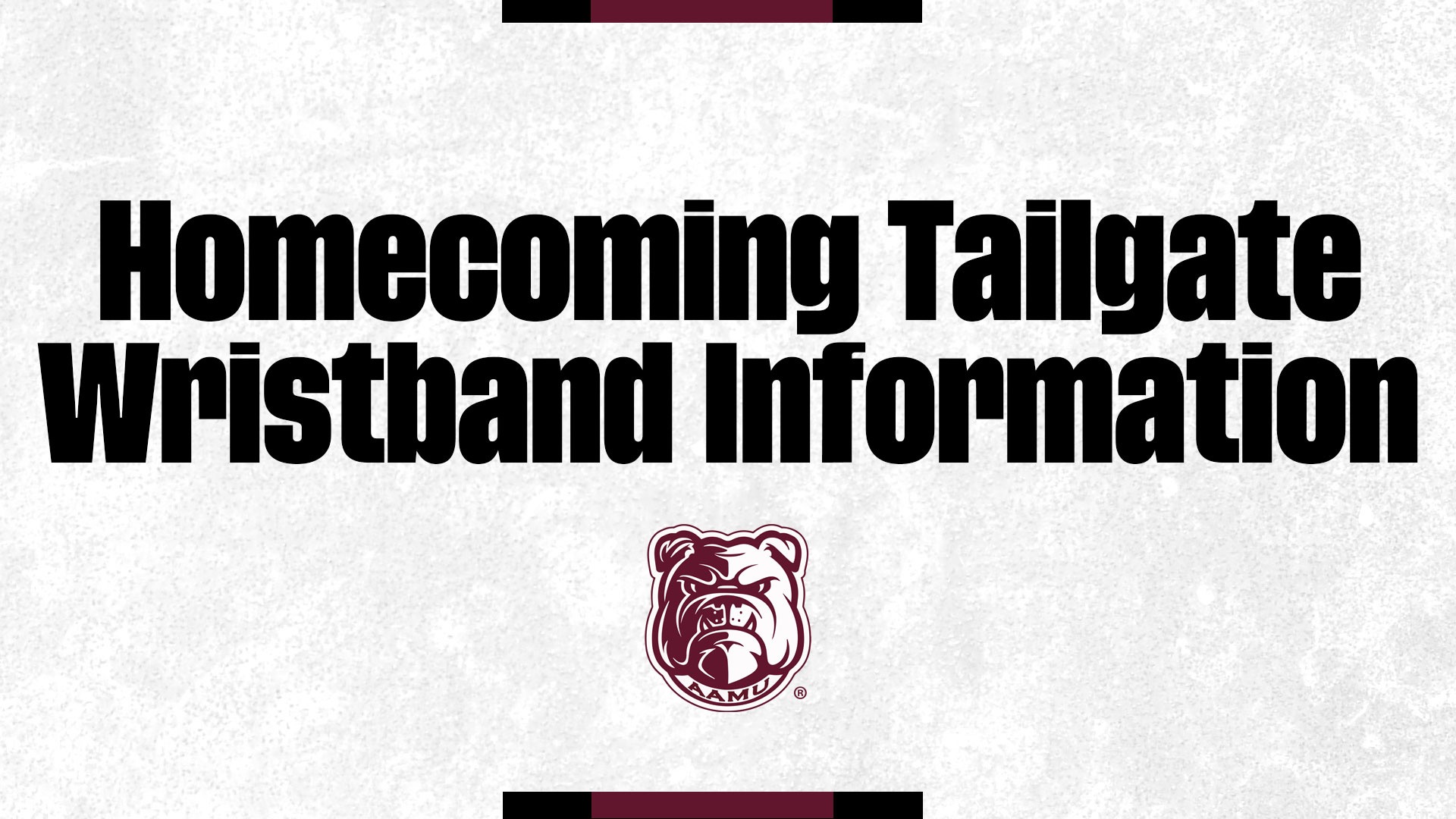 HC Tailgate Wristband Information