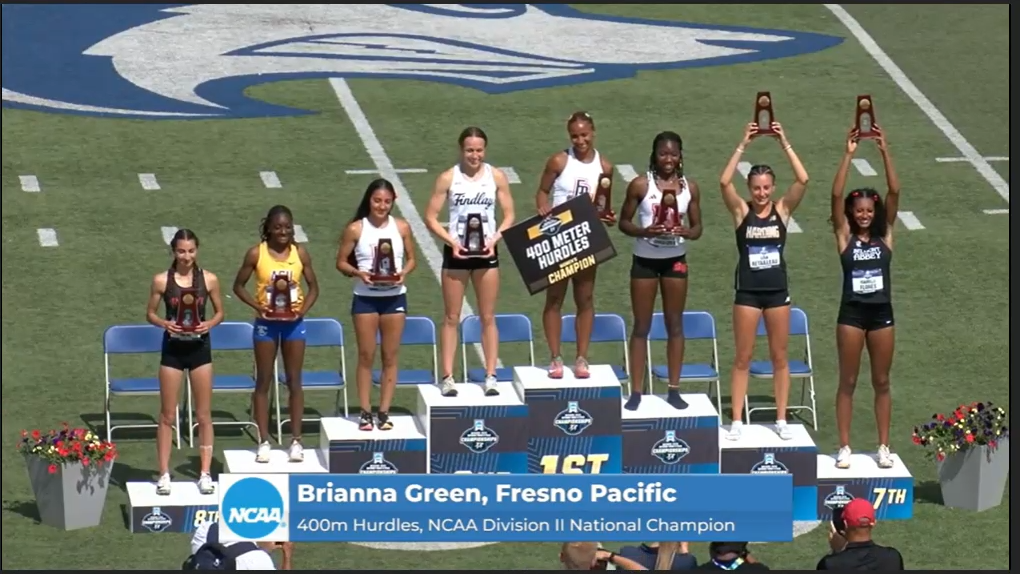 Isabelle Flores podium at NCAA Championship