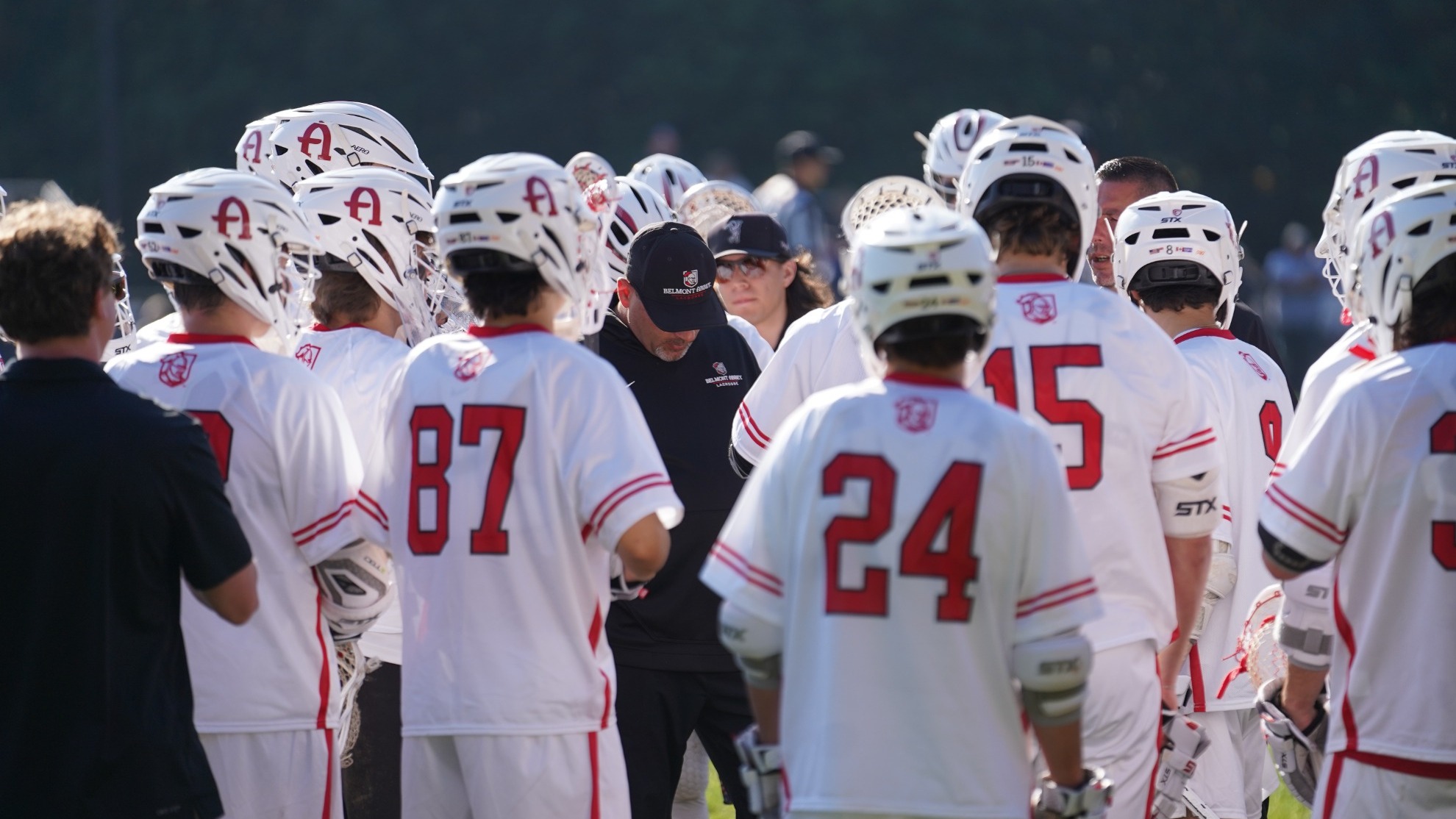Men's Lacrosse Huddle