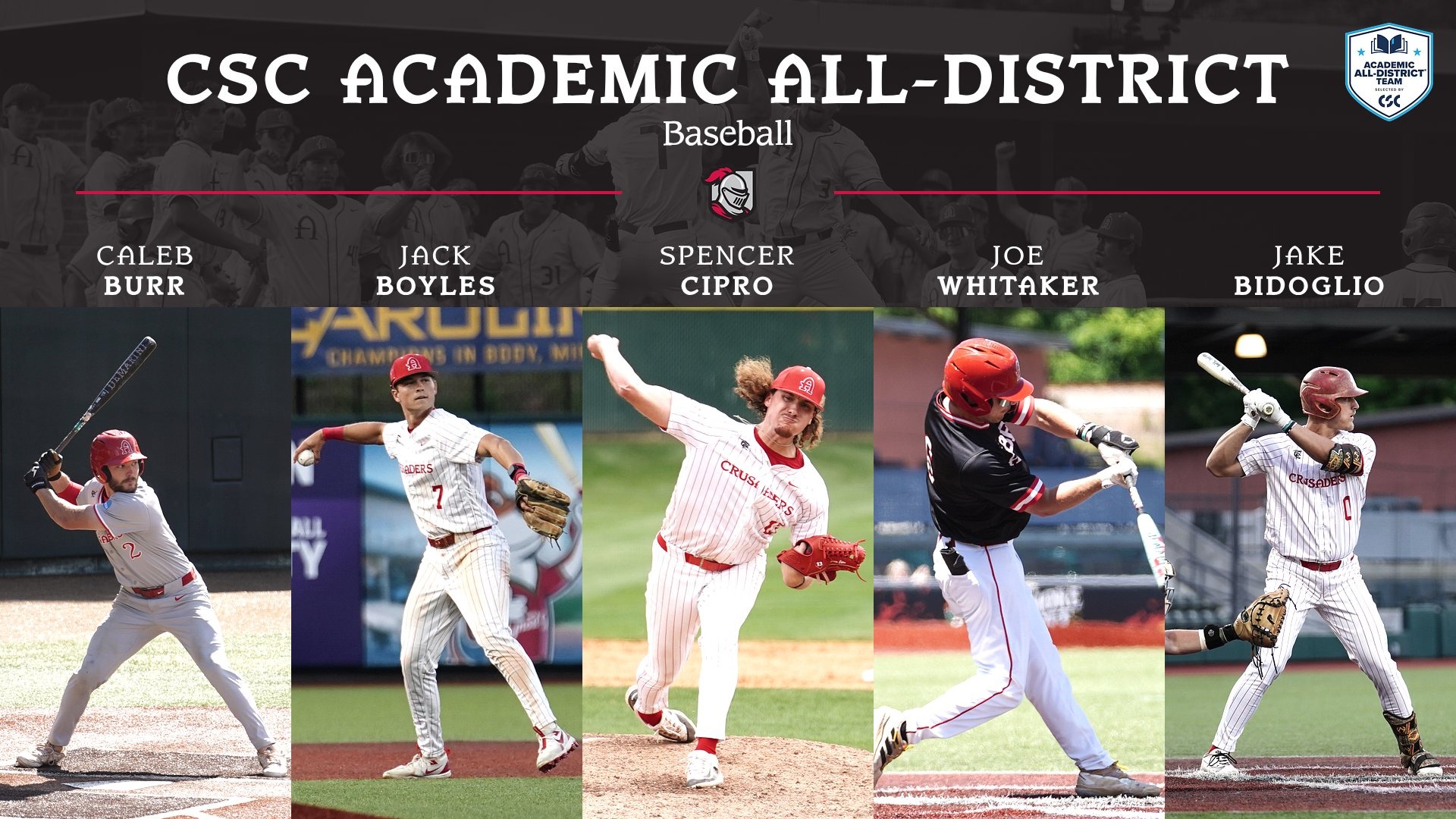 CSC Academic All-District Baseball