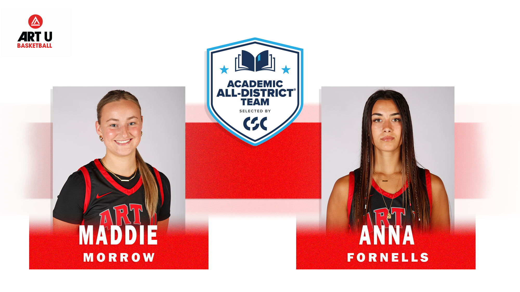 CSC Academic All-District - Maddie Morrow & Anna Fornells