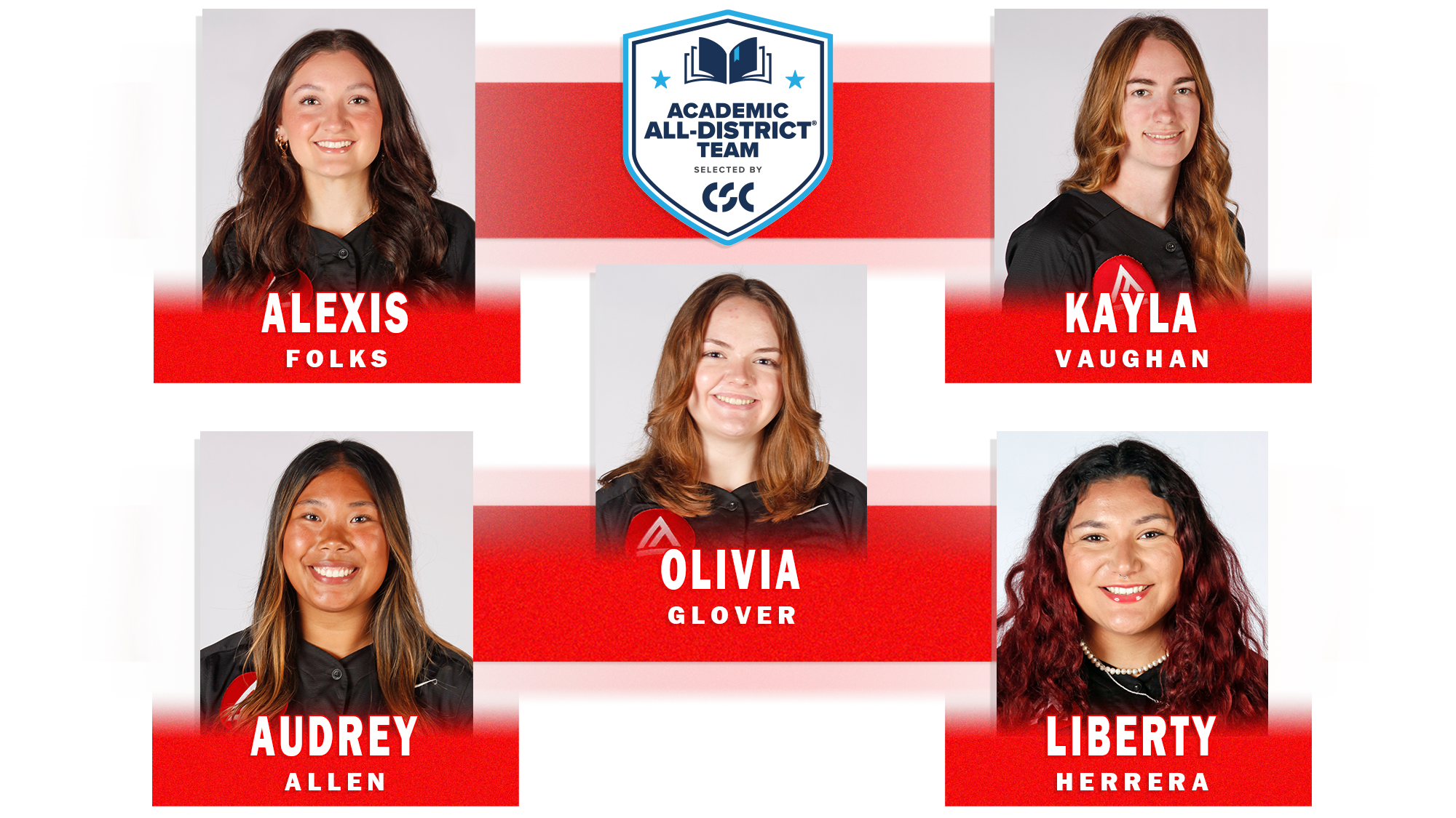 CSC Academic - Alexis Folks, Kayla Vaughan, Olivia Glover, Audrey Allen, & Liberty Herrera