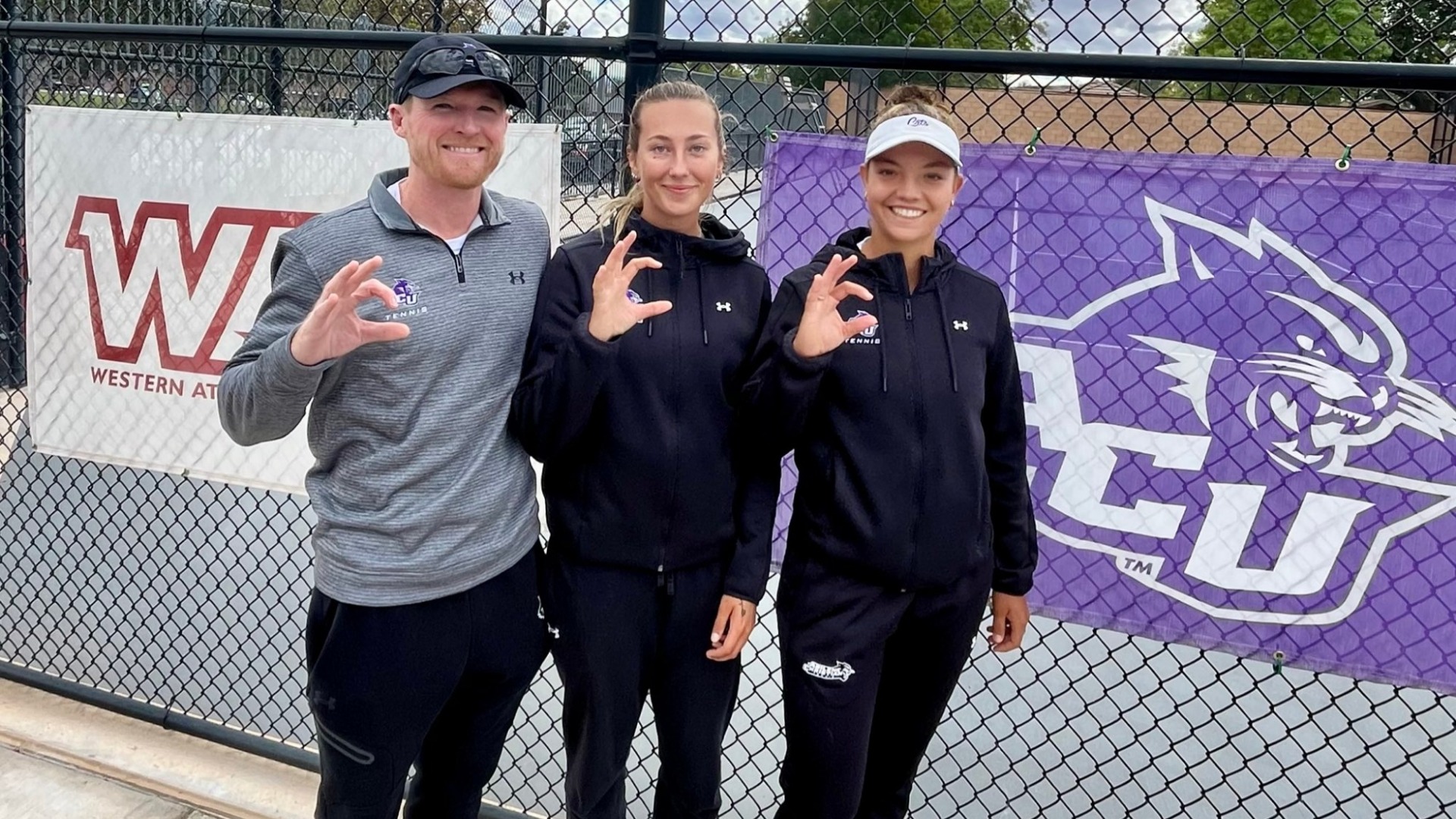 ACU women's tennis team at the WAC Tennis Invitational on October 15, 2025