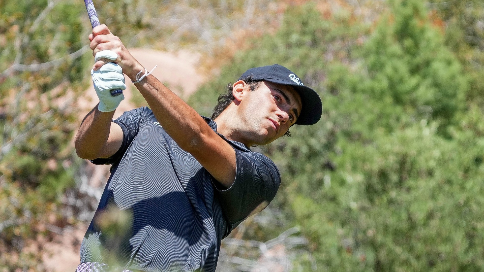 Grégoire Hoyeau swings at the WAC Championships in Payson, Ariz. on April 25-27, 2025.