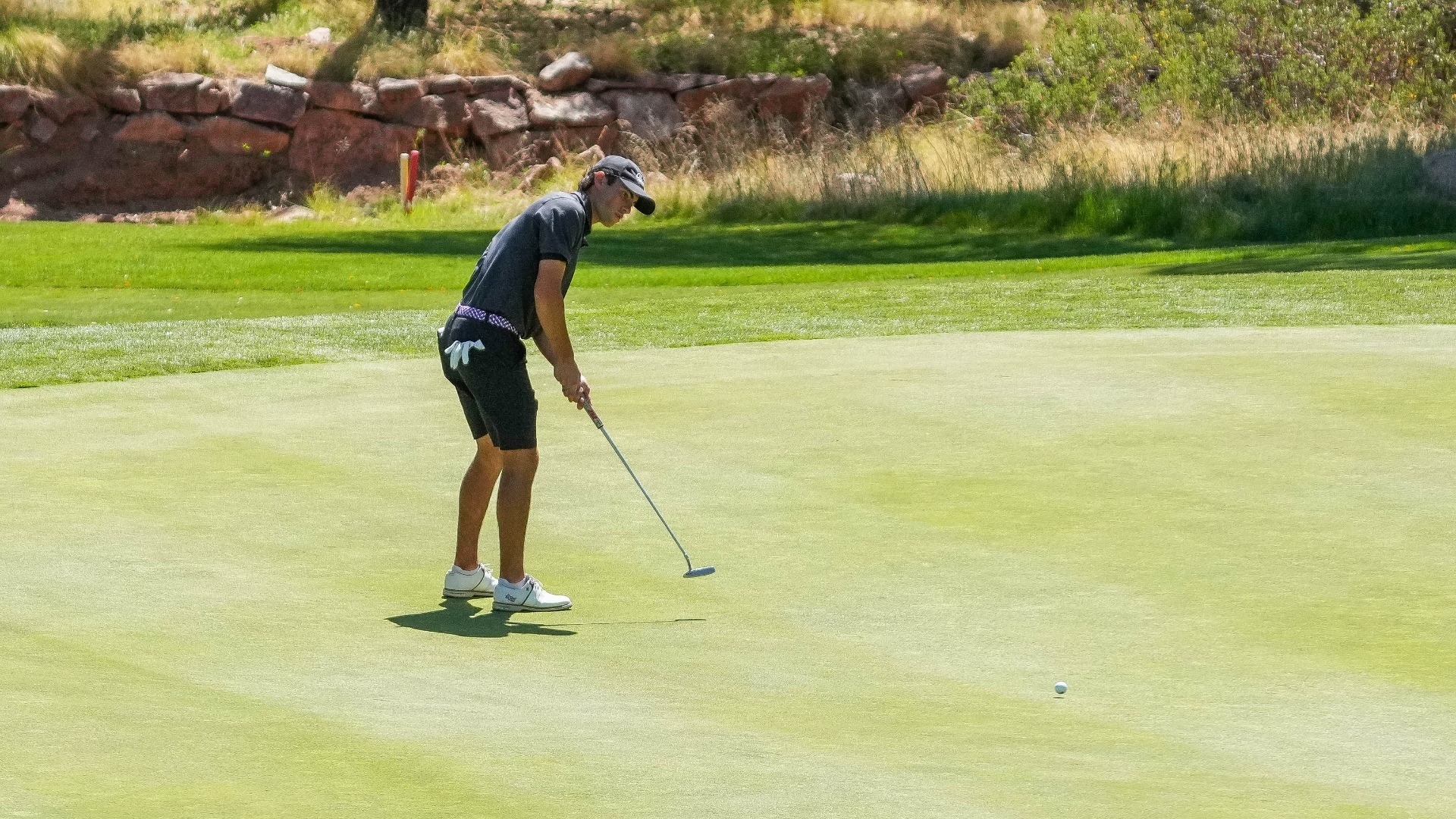 Grégoire Hoyeau putts at the WAC Championship in Payson, Ariz. on April 25-27, 2025.