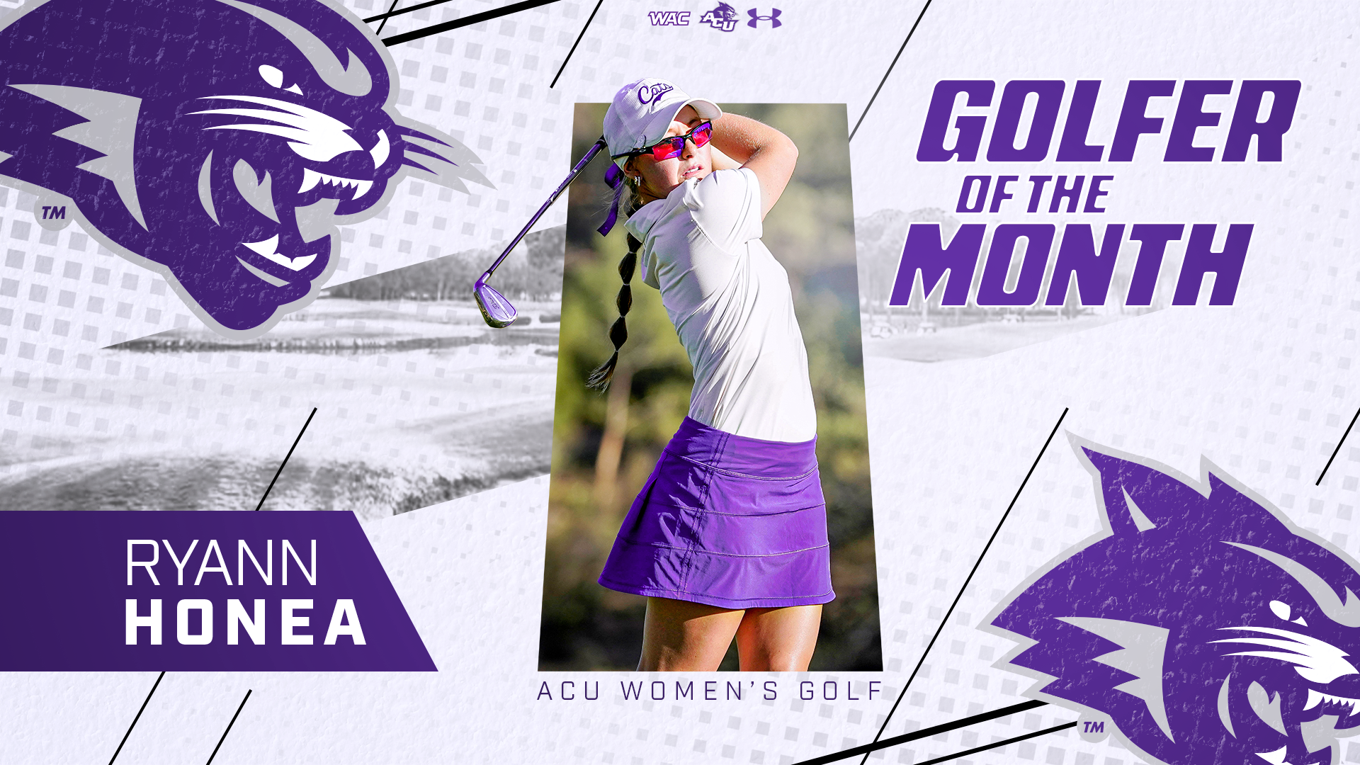 Ryann Honea Golfer of the Month Graphic
