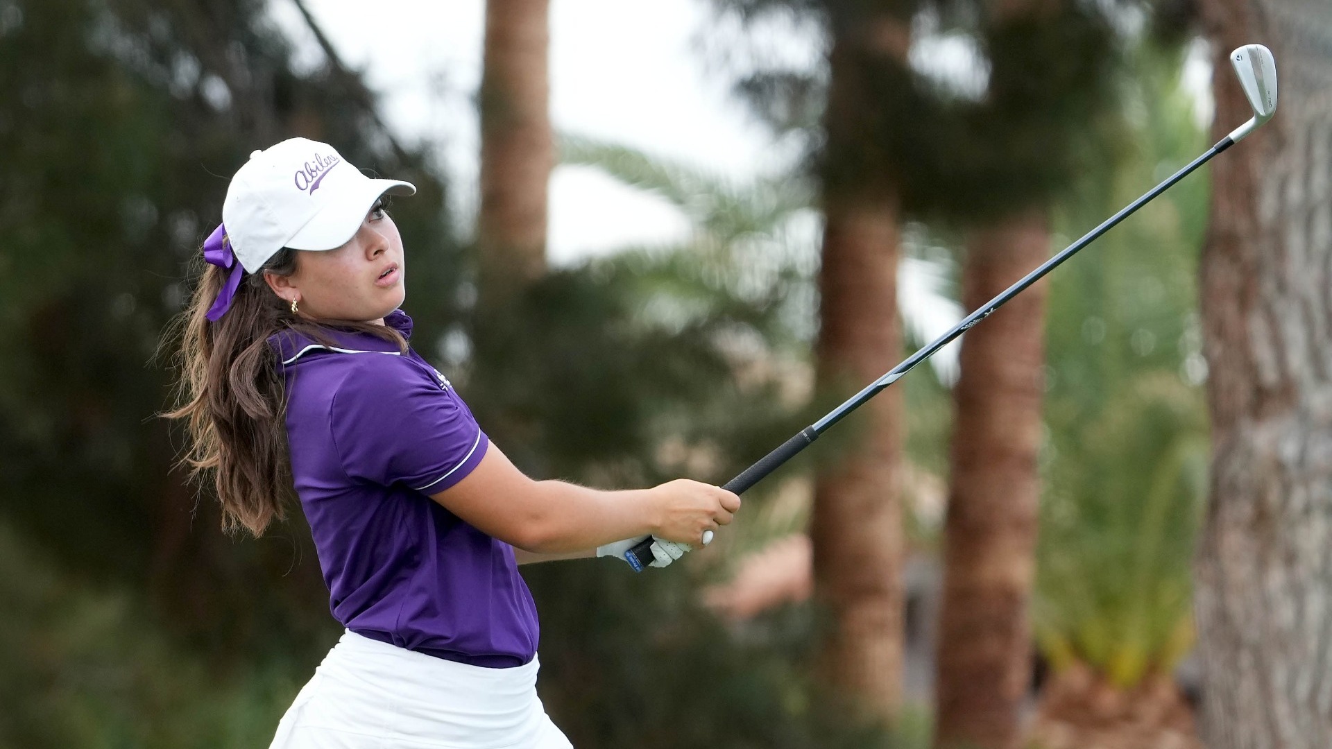 Marissa Loya swings at the WAC Championship in Litchfield Park, Ariz. on April 14, 2025.