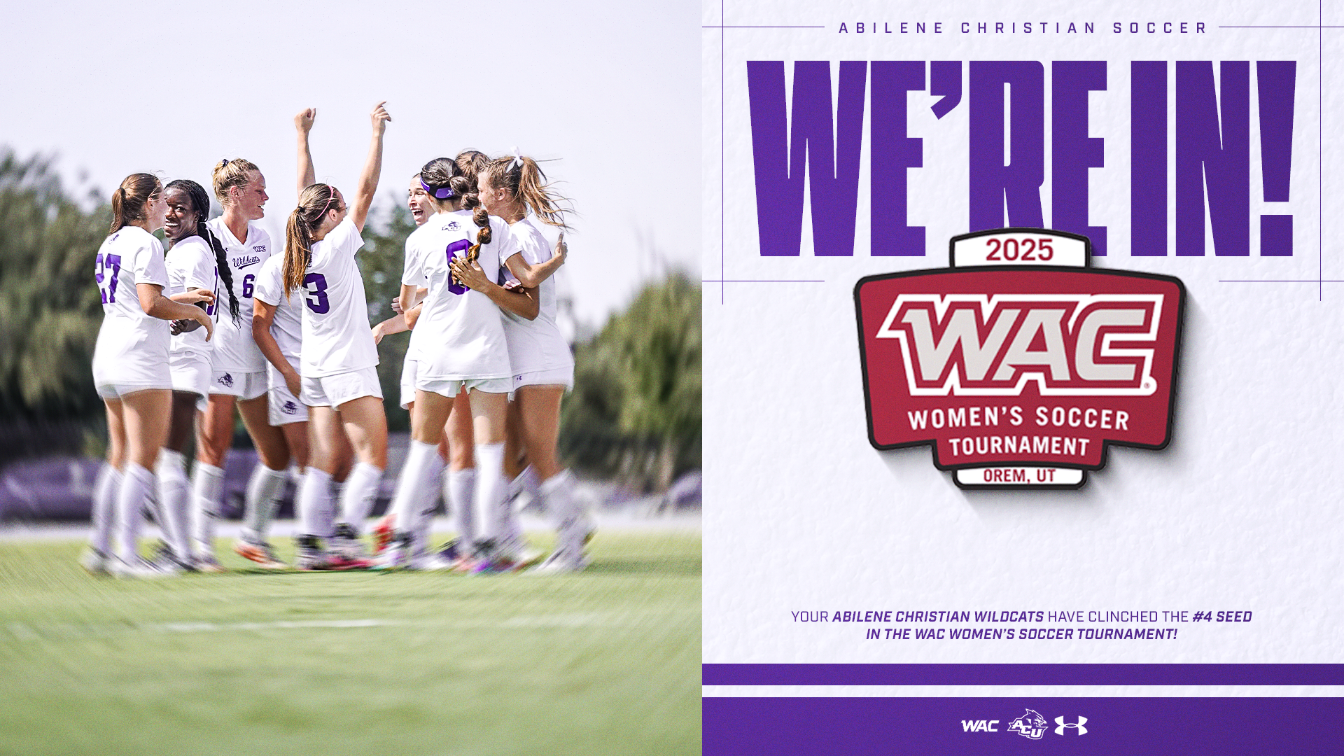 Women's soccer to WAC Tournament graphic