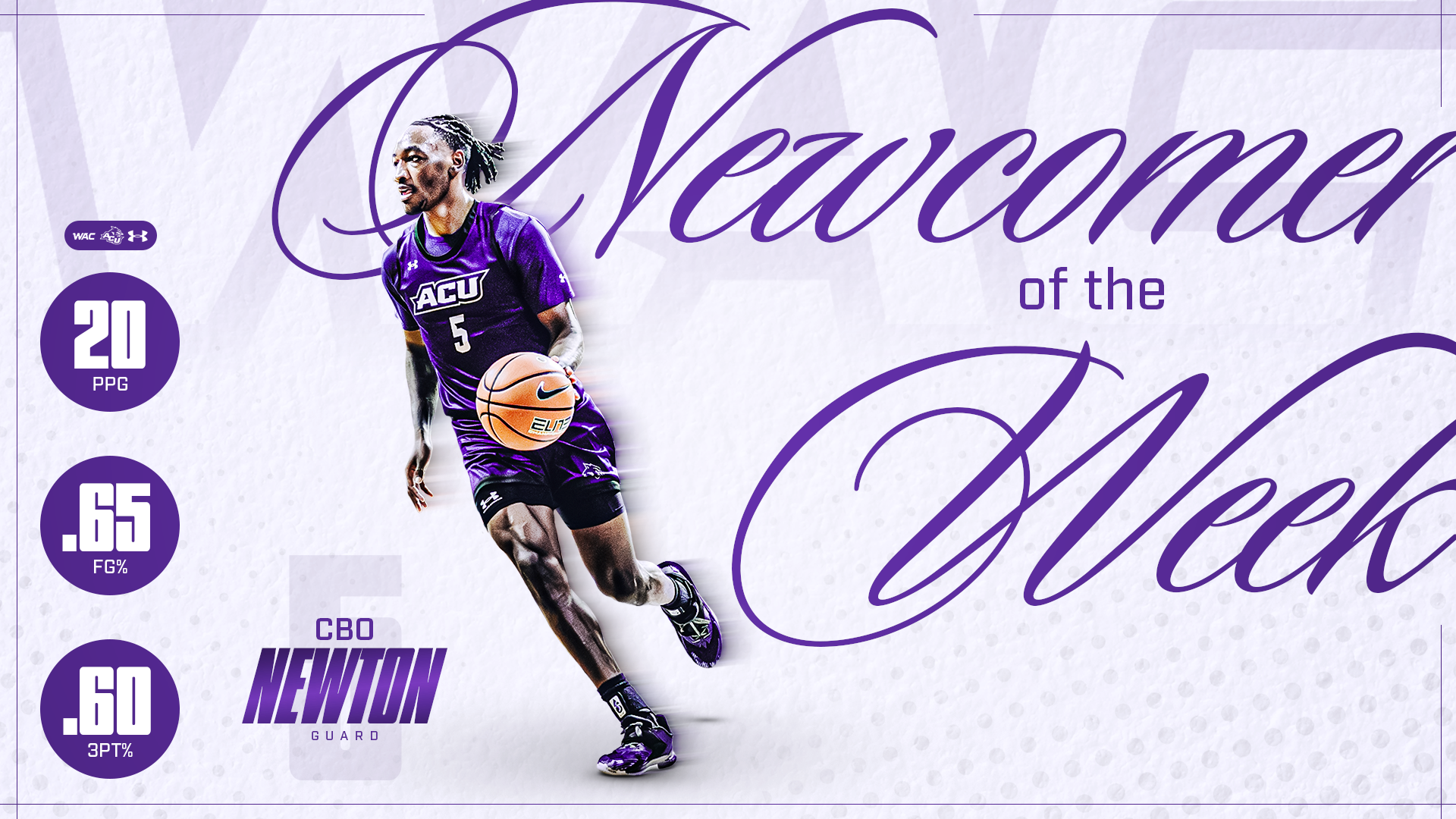 Cbo Newton WAC Newcomer of the Week graphic 12 22 2025