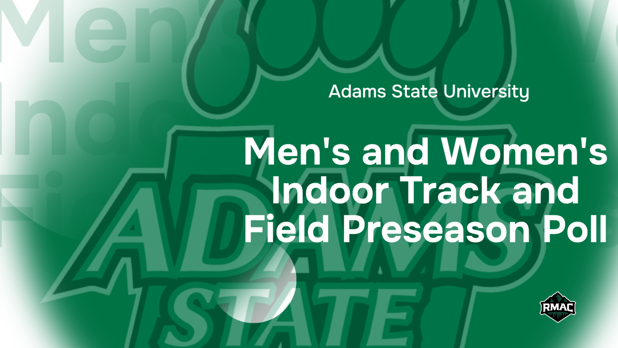 Men's and Women's Indoor Track and Field Preseason Poll Graphic