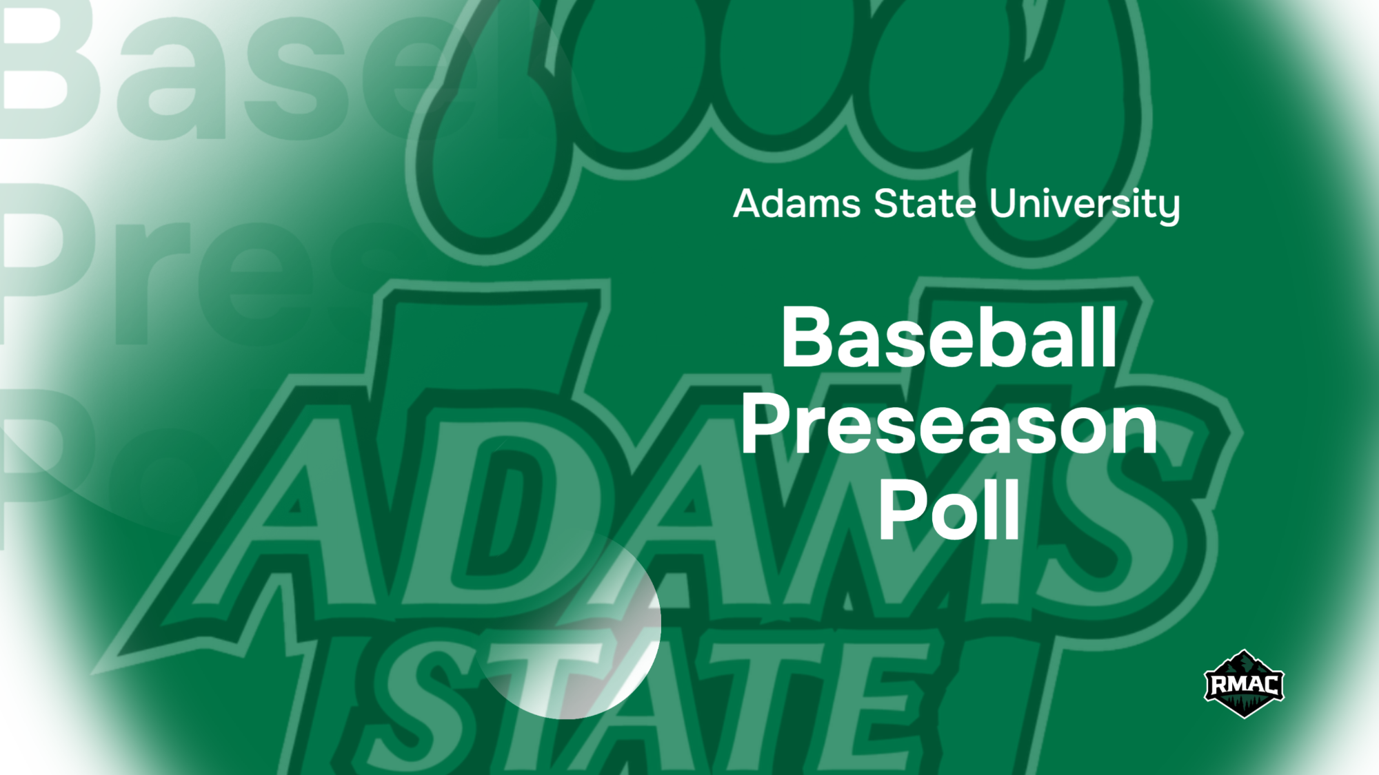 Baseball Preseason Graphic