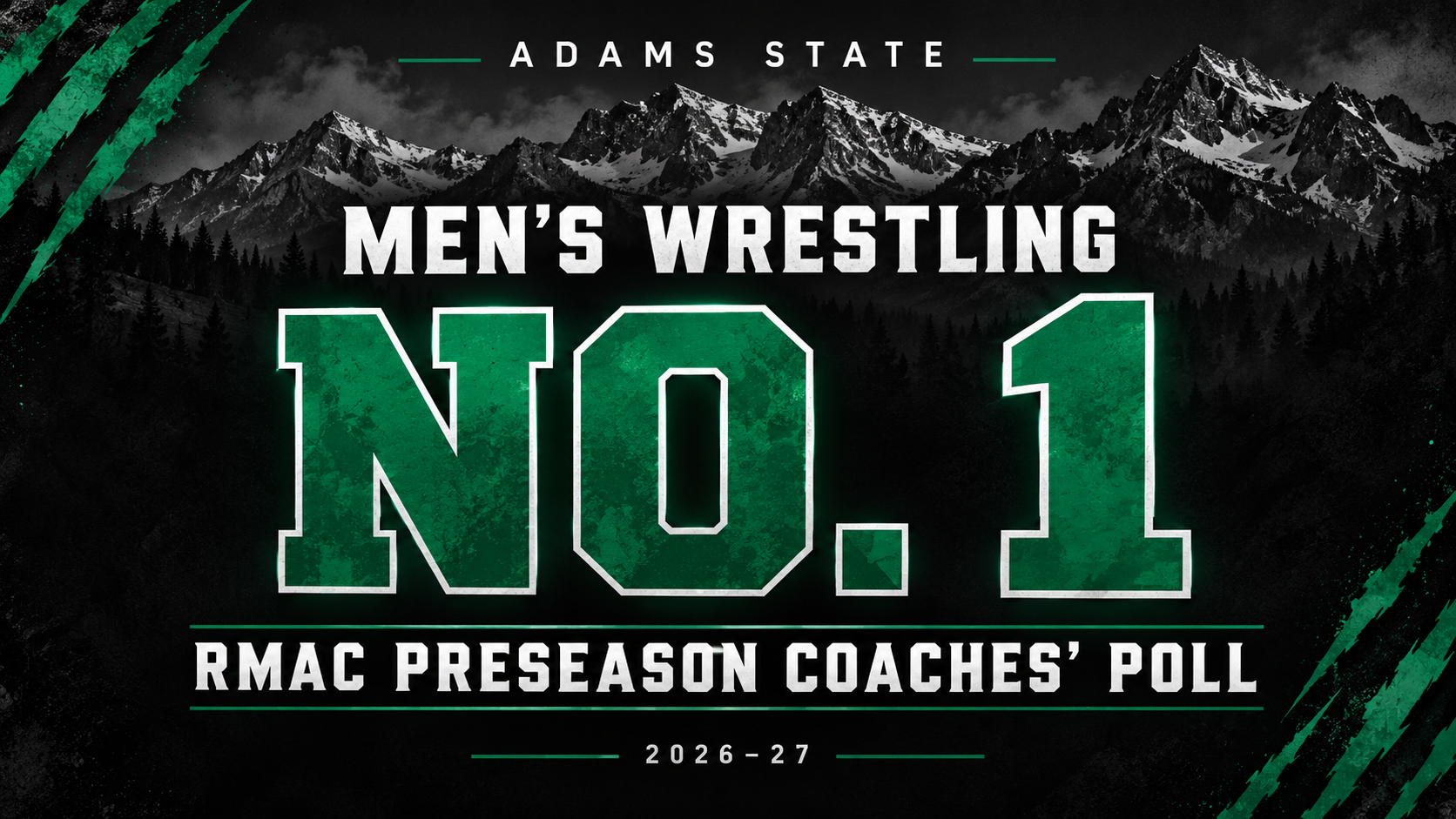 Adams State Men Wrestling #1 in RMAC Preseason Poll 