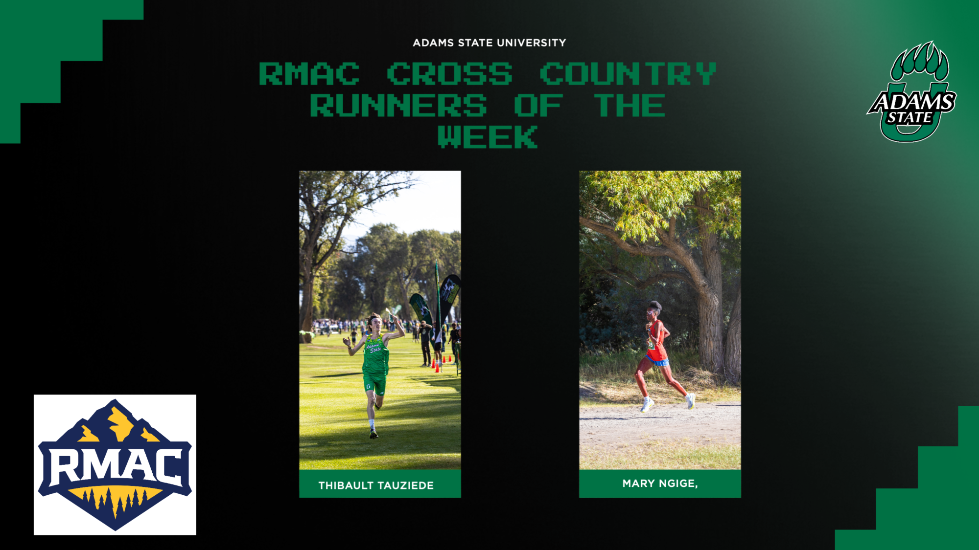 Thibault Tauziede & Mary Ngige win RMAC Runners of the week 