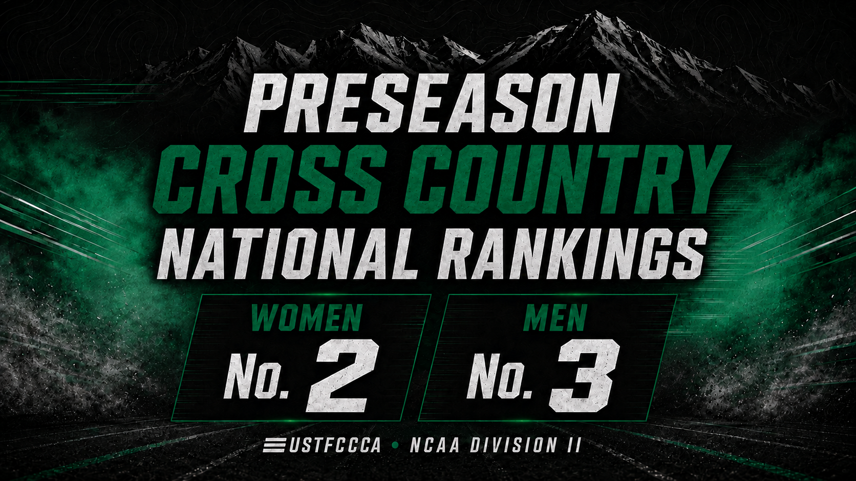 Men and Women Cross Country Preseason Poll Women's 2nd and Men 3rd graphic 
