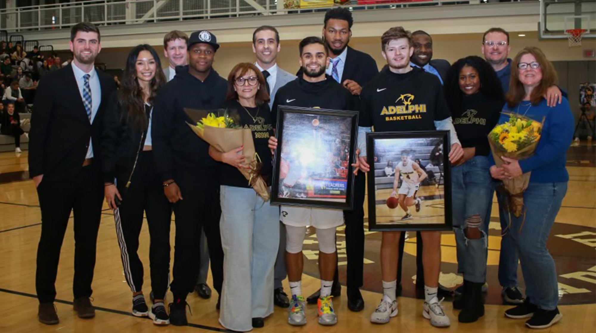 Men's Basketball Steals 8275 Victory from Saint Rose on Senior Night Adelphi University Athletics