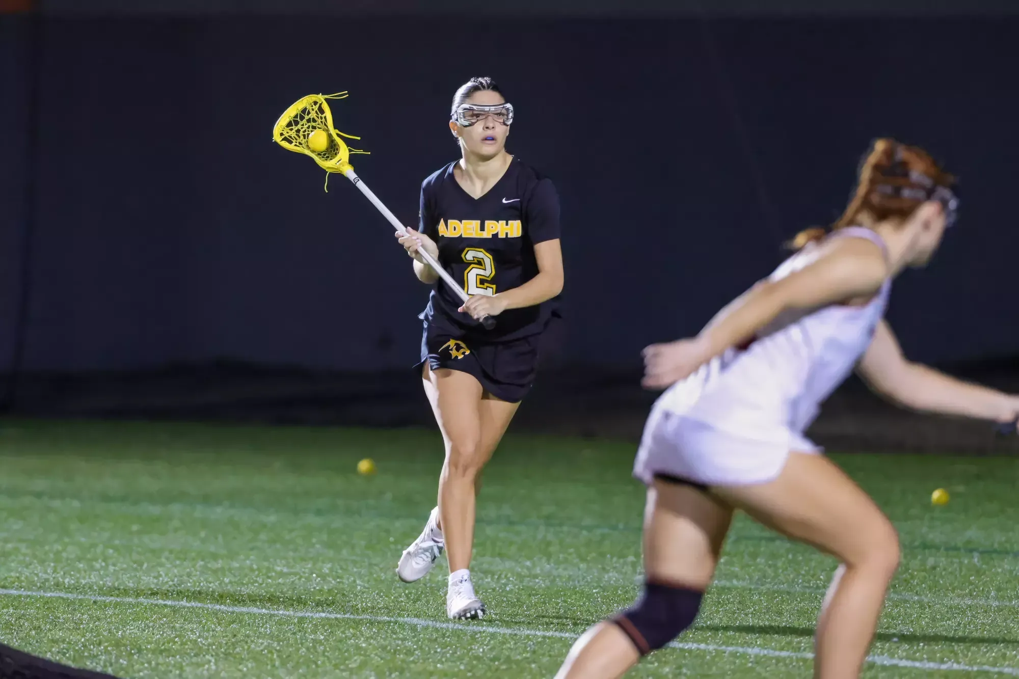 Feb 17, 2026; Melbourne, FL, USA; Adelphi women's lacrosse during a game against Florida Tech at the Florida Tech’s Rick Stottler Field. Mandatory Credit: Mike Watters