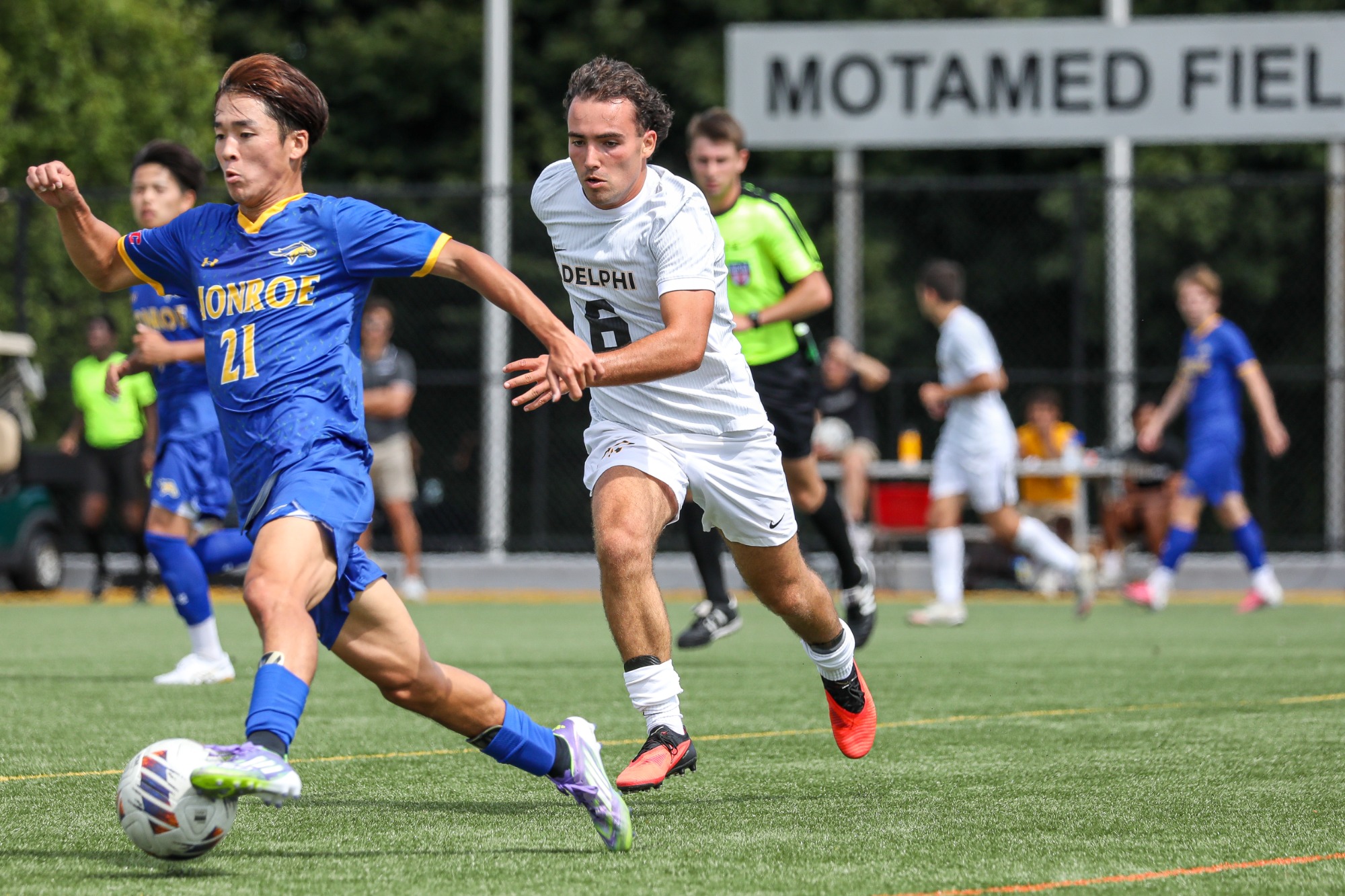 Adelphi Men's Soccer vs. Monroe September 5.