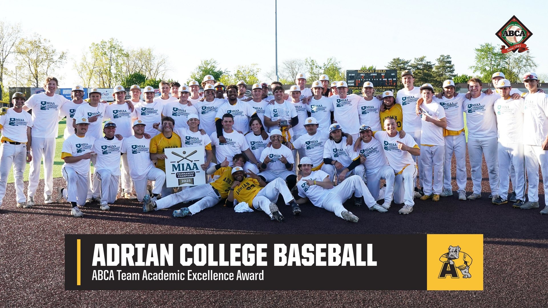 24-25 Baseball ABCA Academic Excellence Award