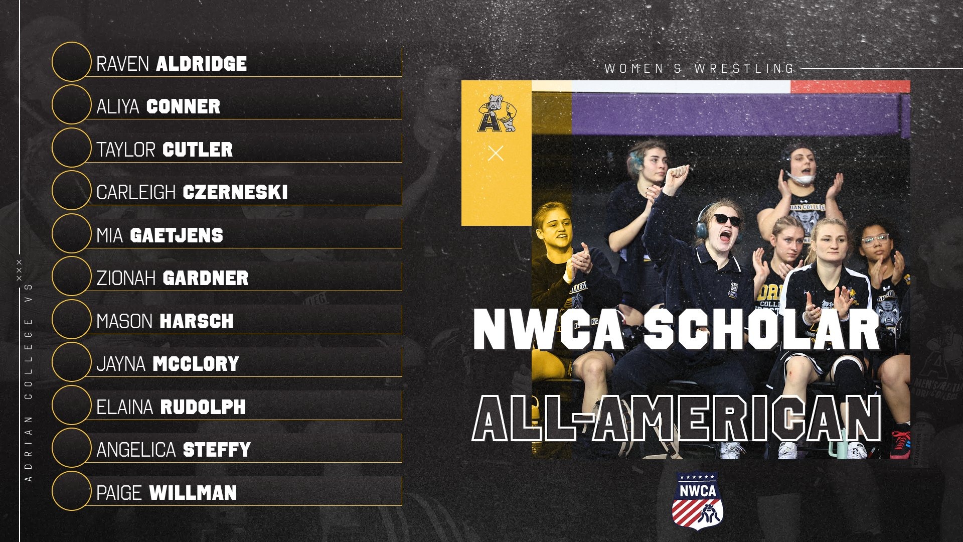 NWCA WWrestling Scholar All-Academic 