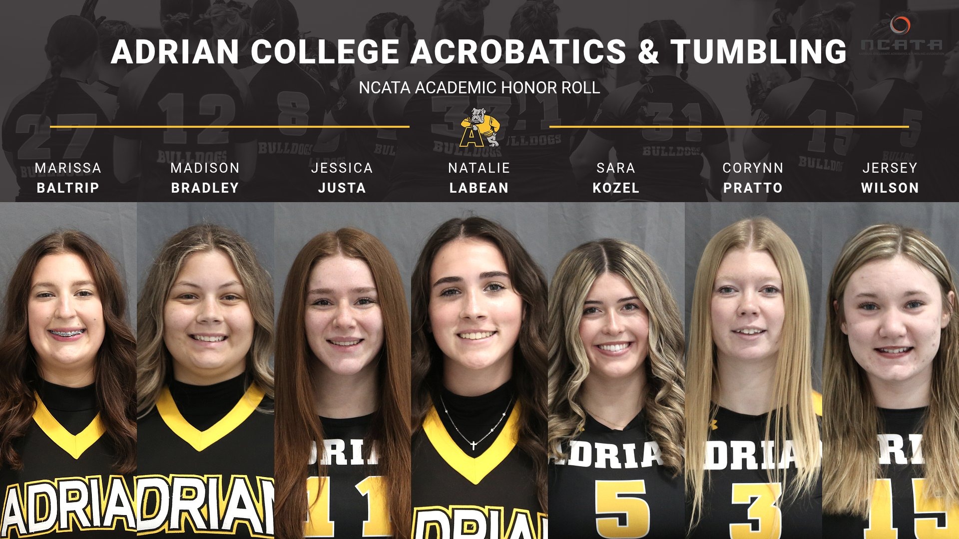Acro&Tumb NCATA Academic Honor Roll