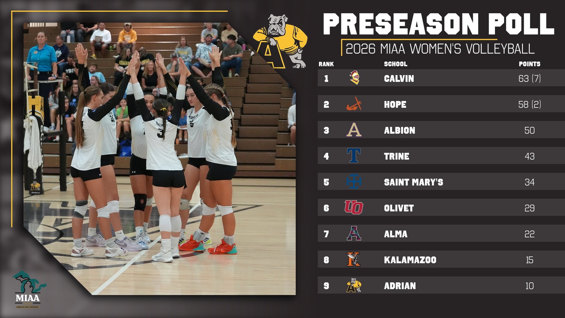 VBALL MIAA POLL