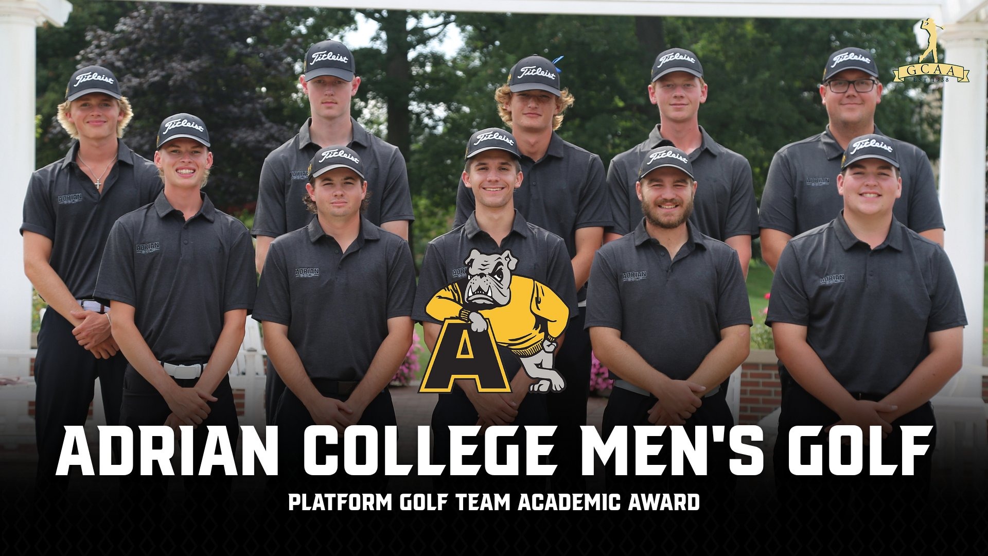 PLATFORM Golf Team Academic Award 2025-26