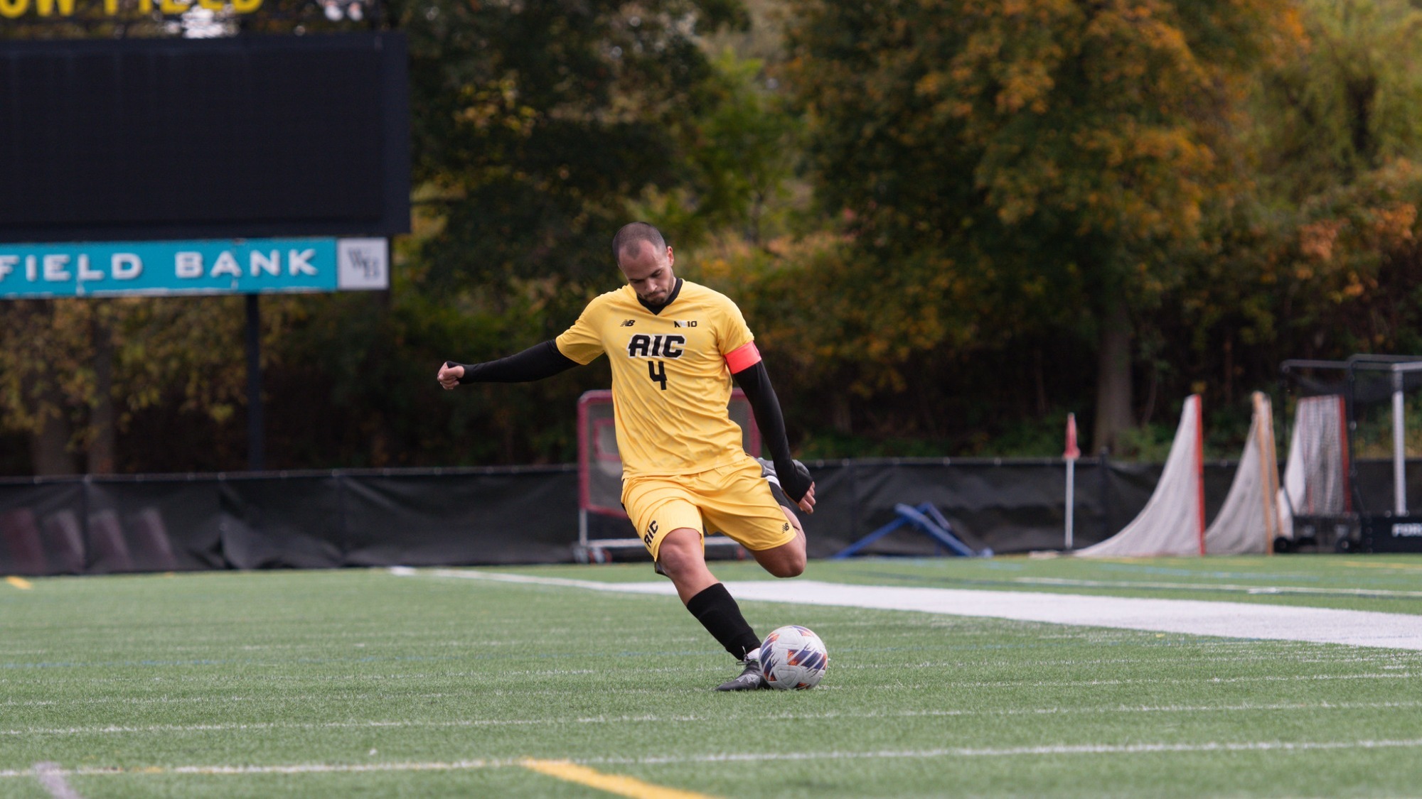 Guiherme Afonso kicks the ball 