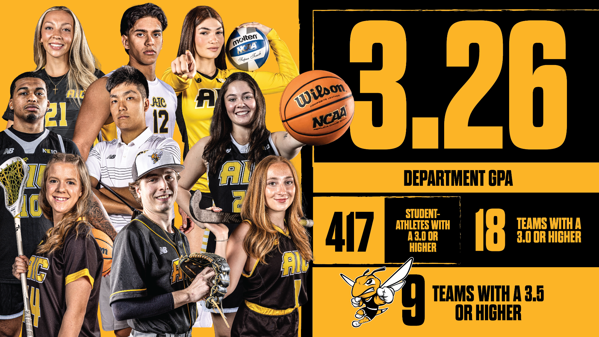 Athletic Department GPA for Fall 2025 - 3.26