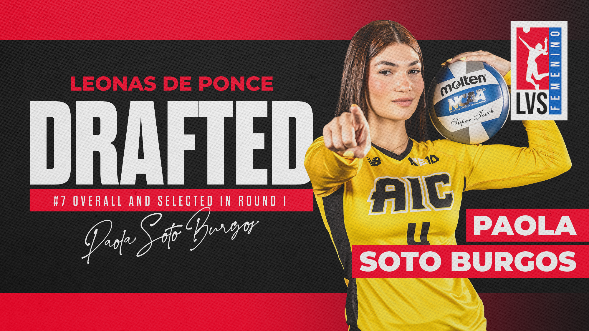 Paola Soto Burgos drafted number seven overall