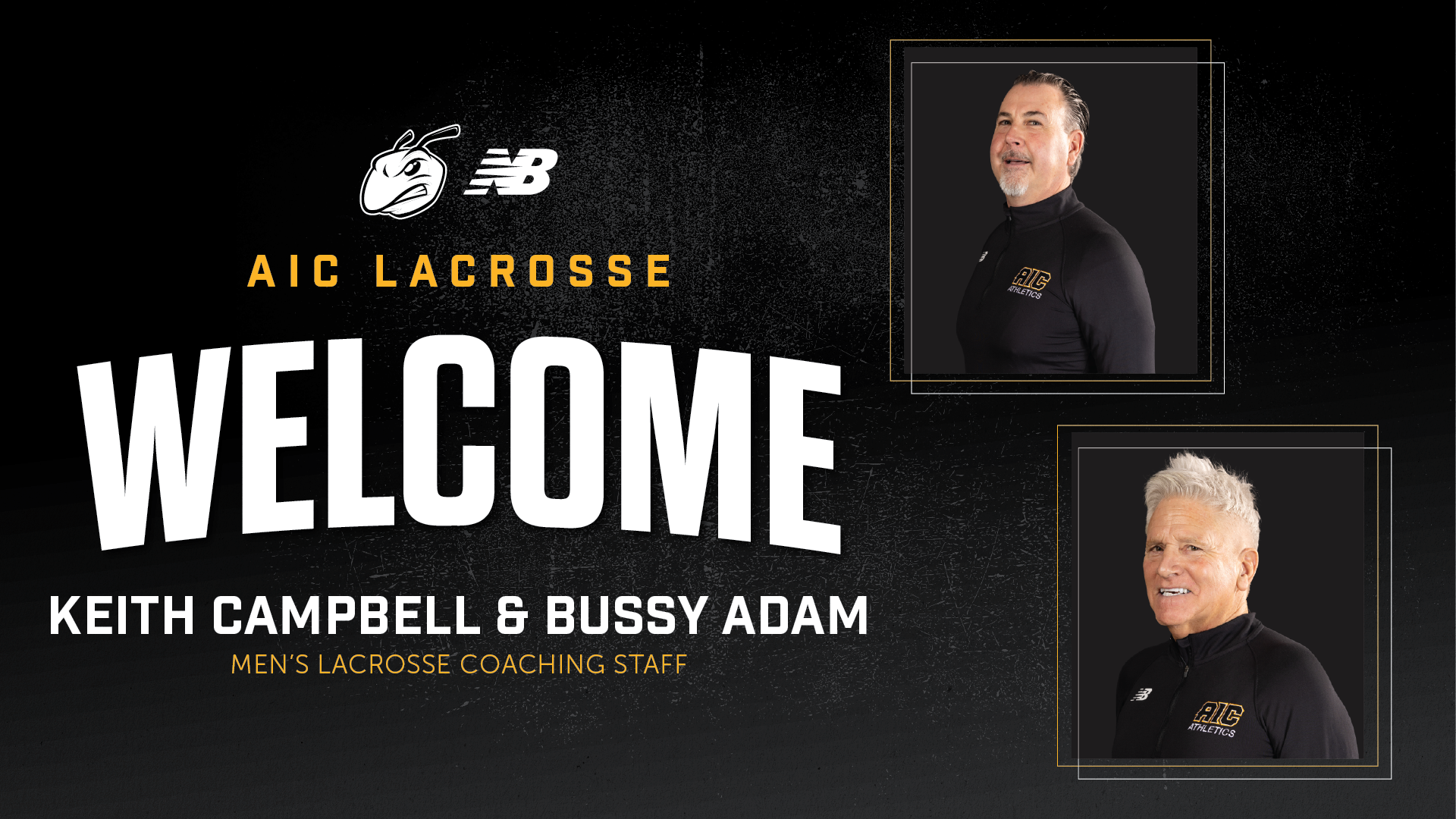 AIC Lacrosse Welcomes Keith Campbell and Bussy Adam to Coaching Staff
