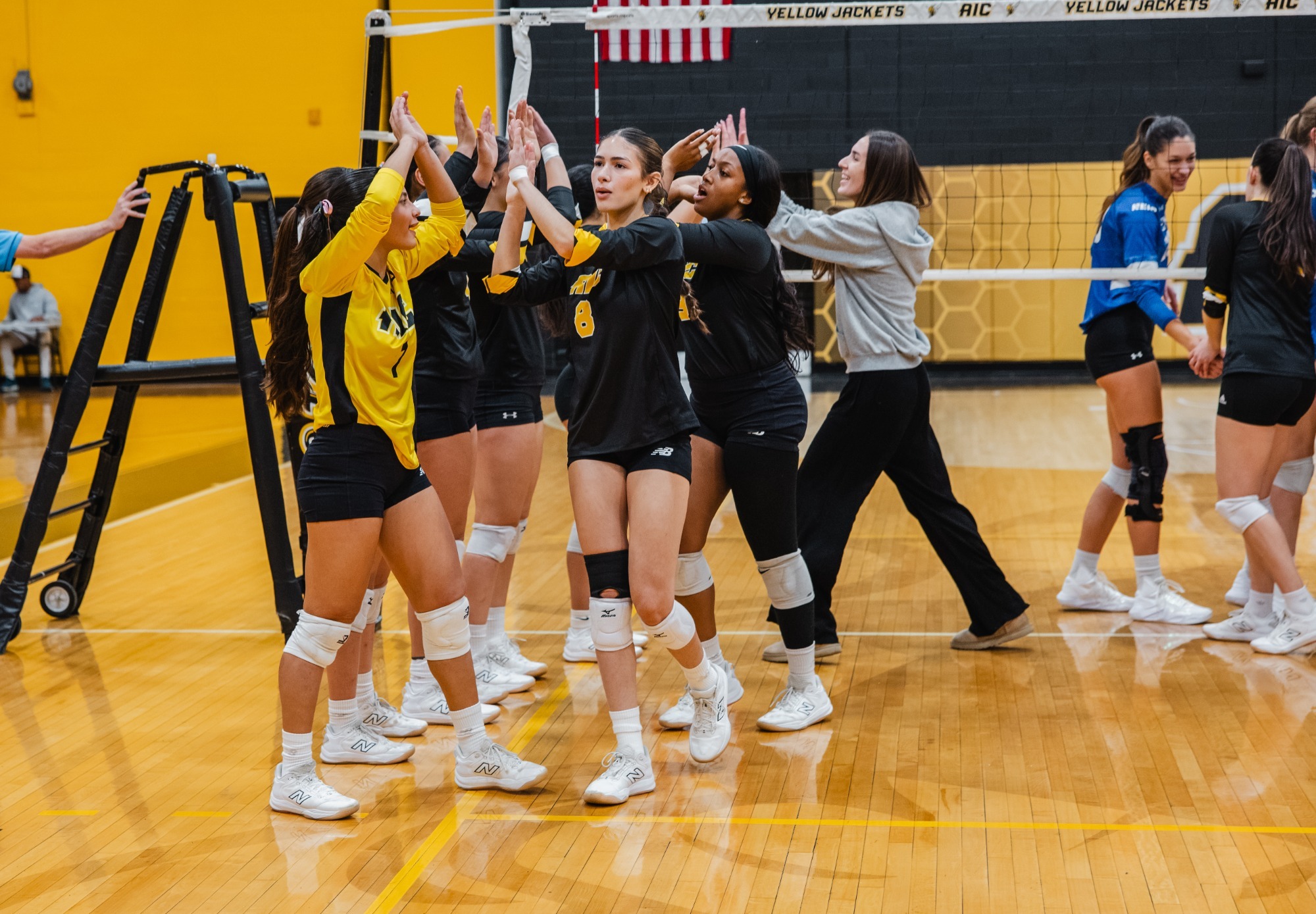 Women's Volleyball High Five Line