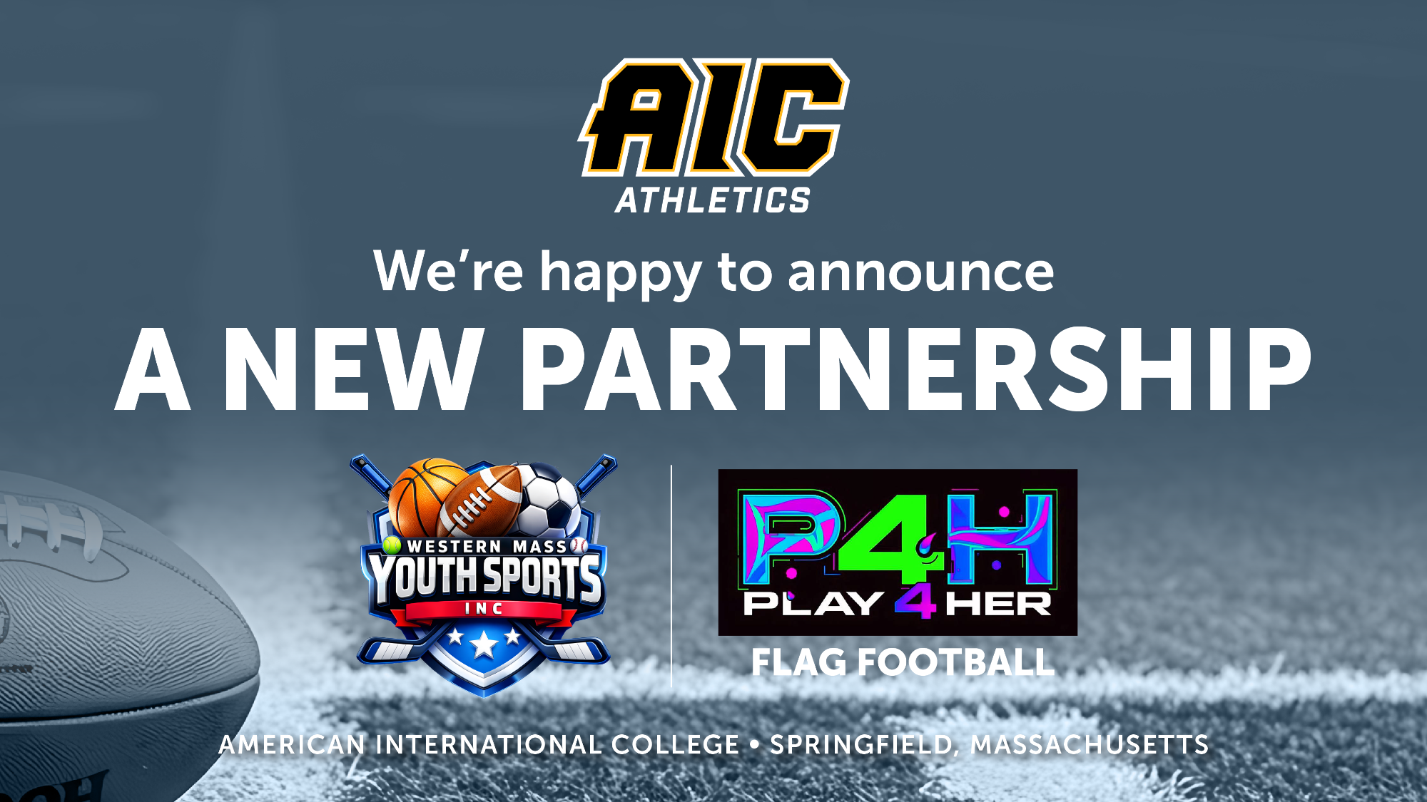 AIC Athletics Announces Partnership with Western MA Youth Sports