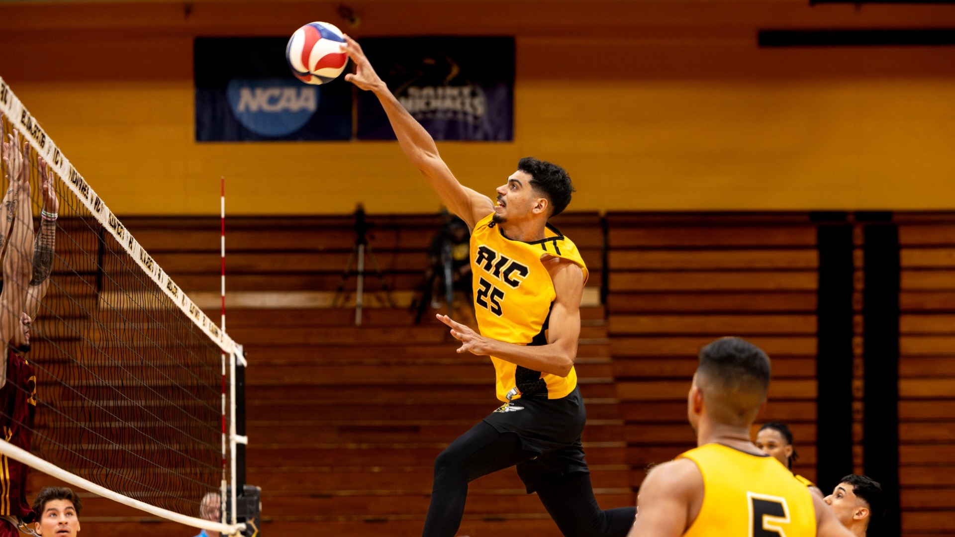 Dymittry Terra hits the ball 