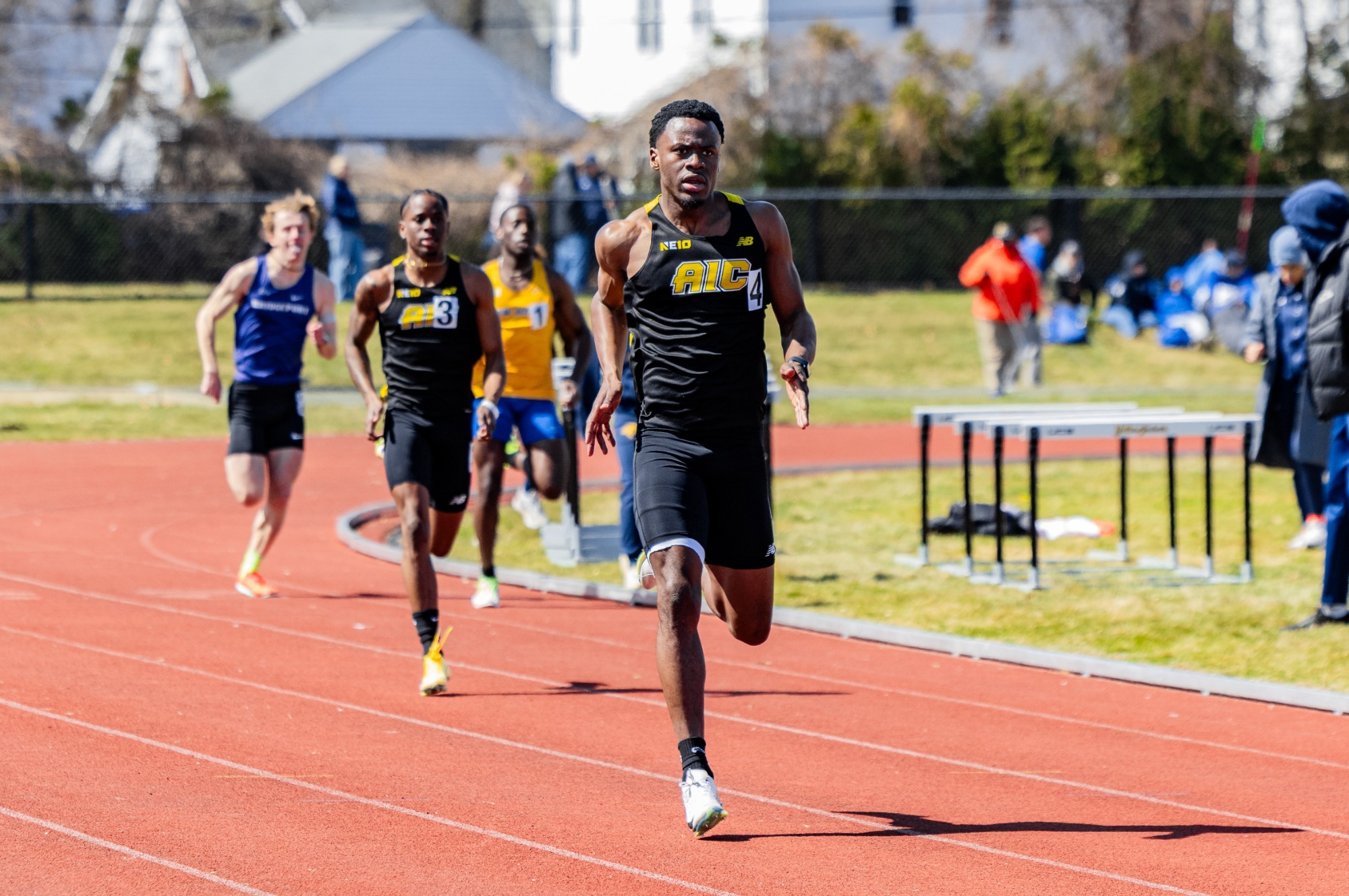 Junior Grant runs at the Yellow Jacket Invitational