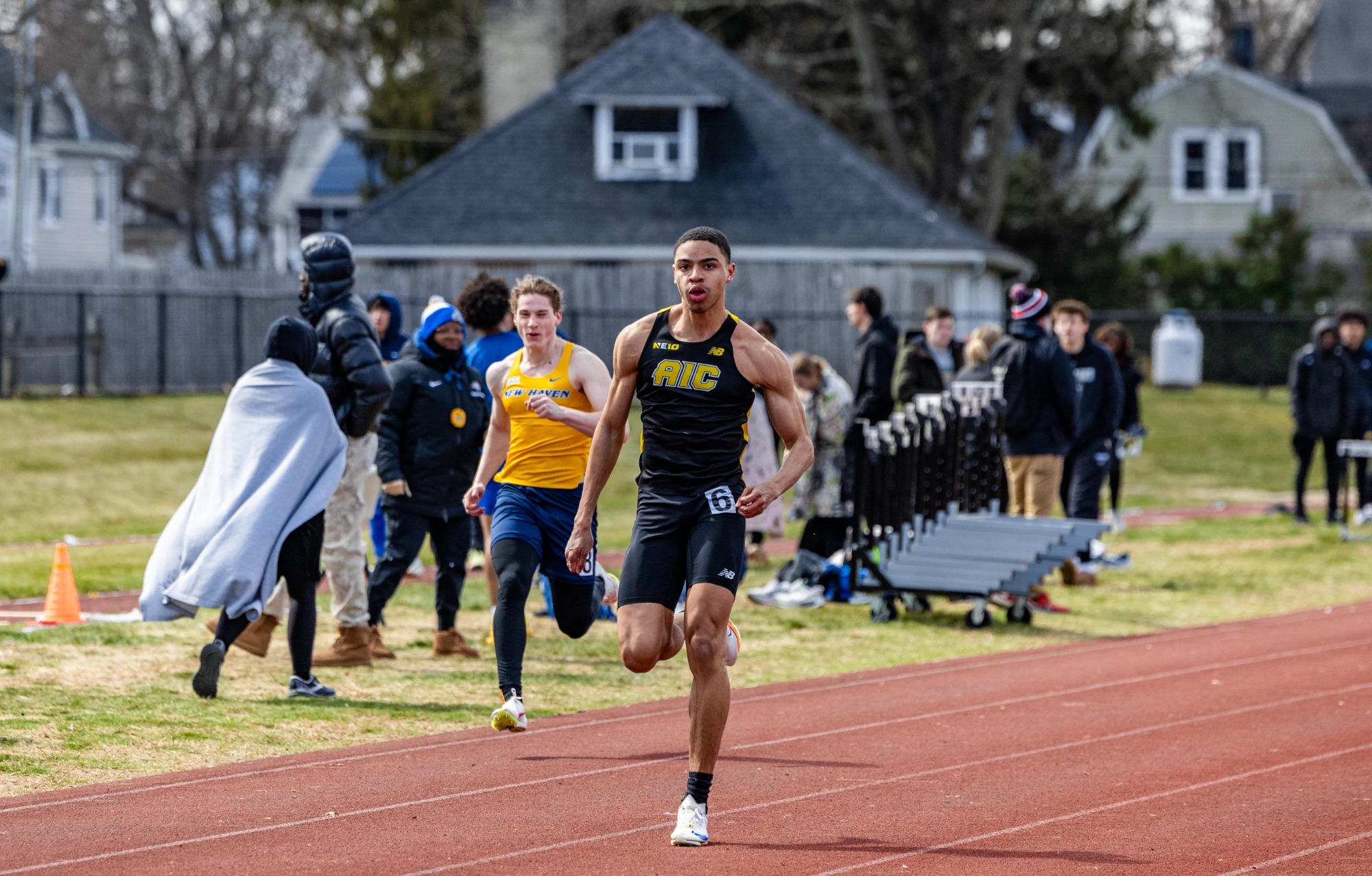 AIC Track races in its home opener
