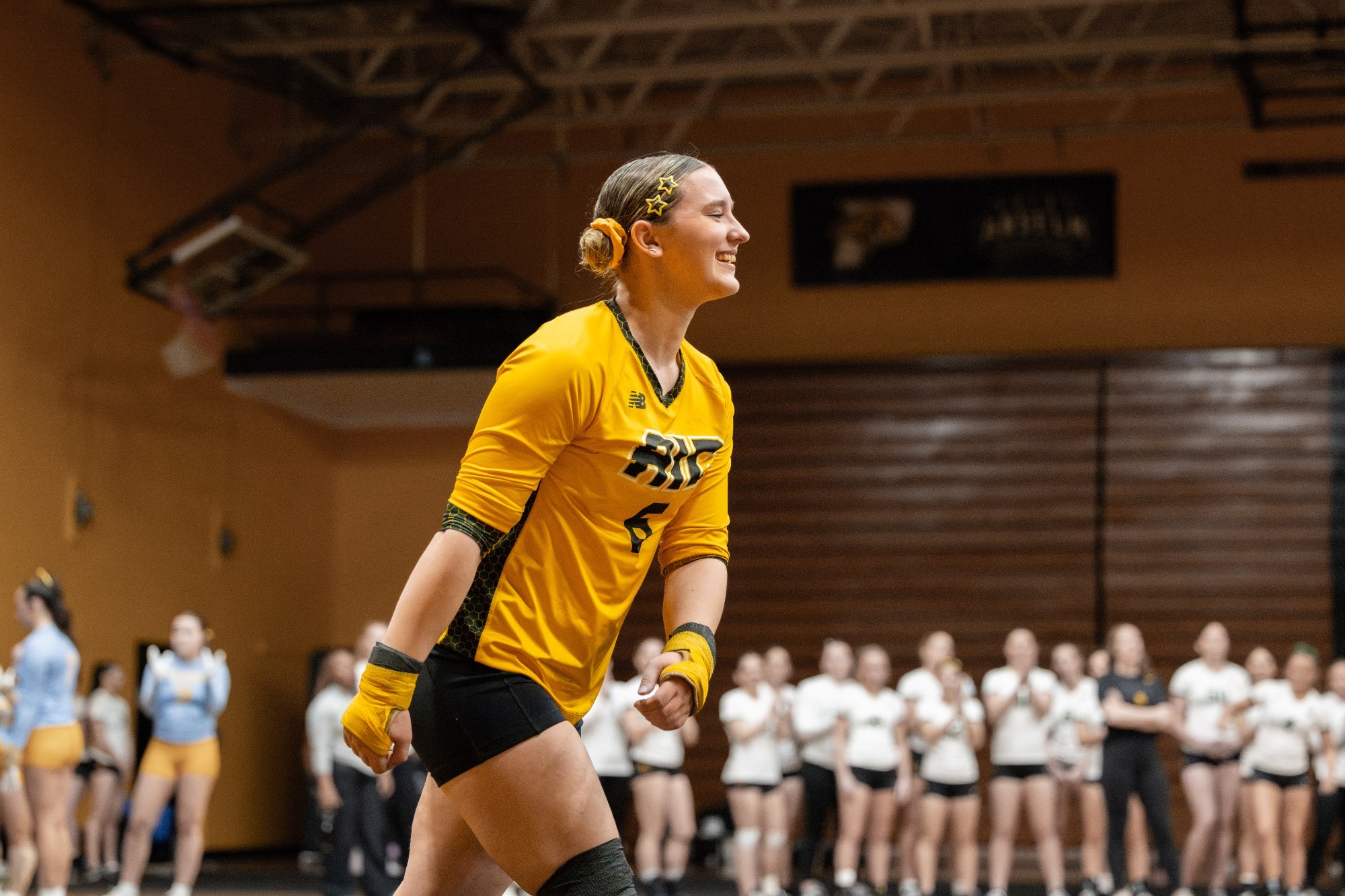 Jocelyn Doura competes against Baylor and LIU