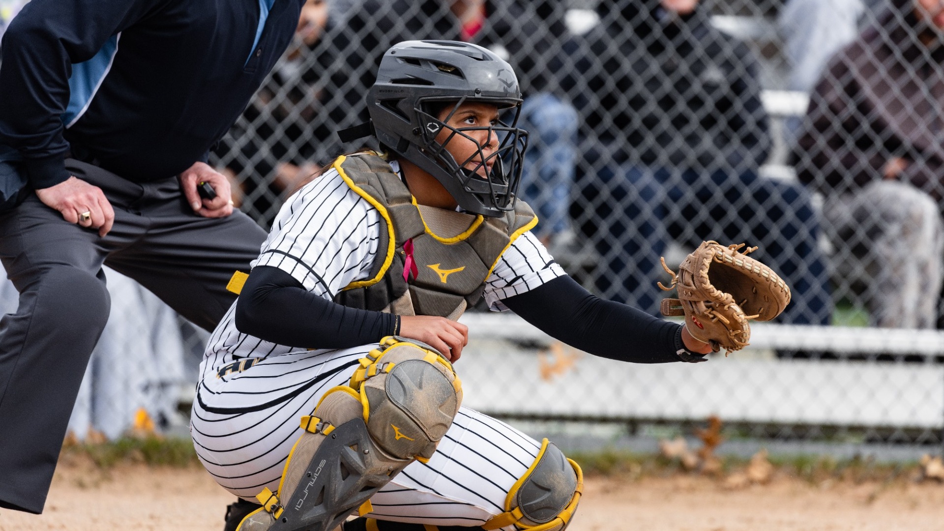 Brooklyn Cividanes behind the dish
