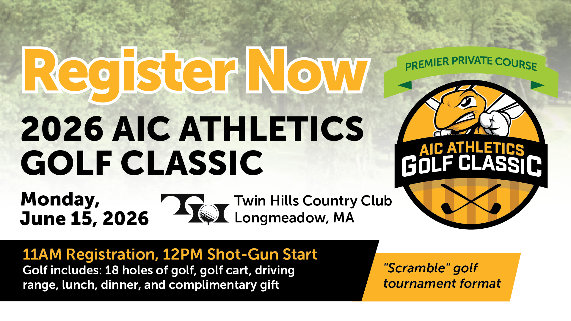 Sign Up For The 2026 AIC Athletics Golf Tournament