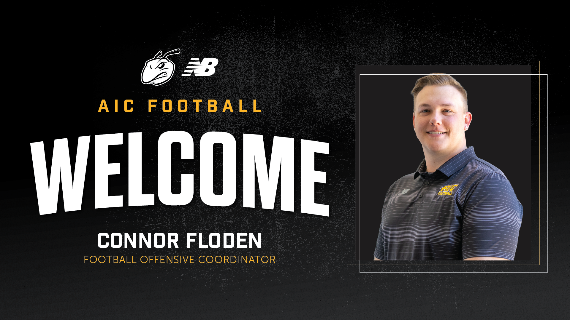 AIC Welcomes Connor Floden as Football Offensive Coordinator