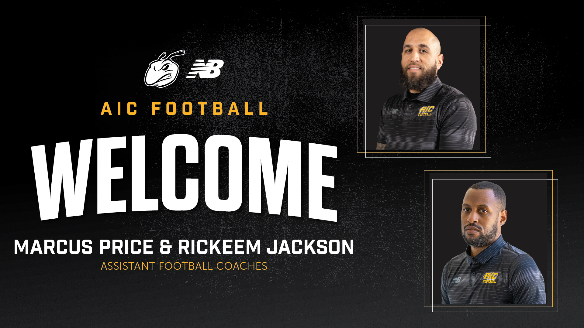AIC Welcomes Marcus Price and Rickeem Jackson as assistant football coaches