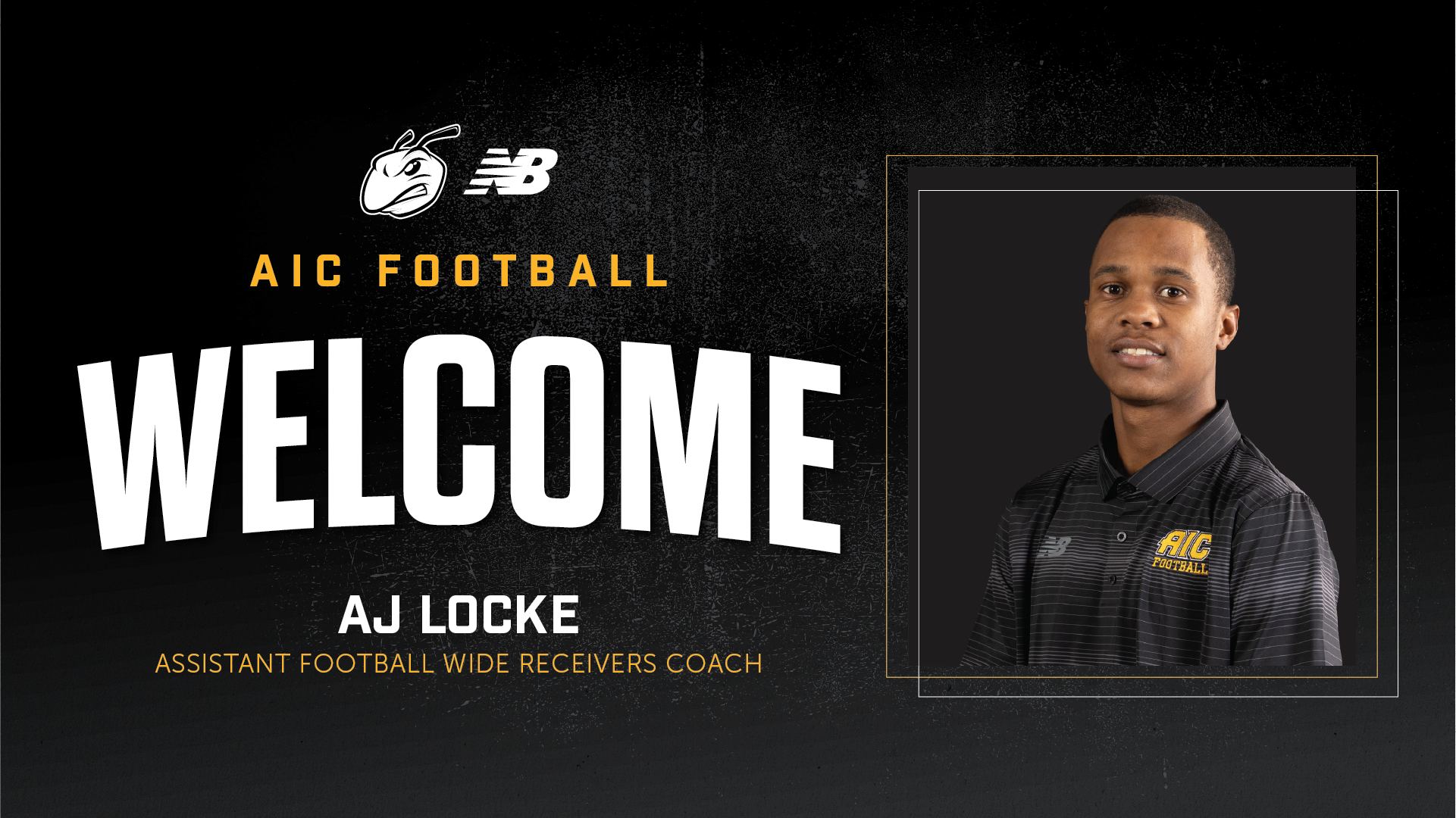 AIC Football Welcomes AJ Locke to the coaching staff