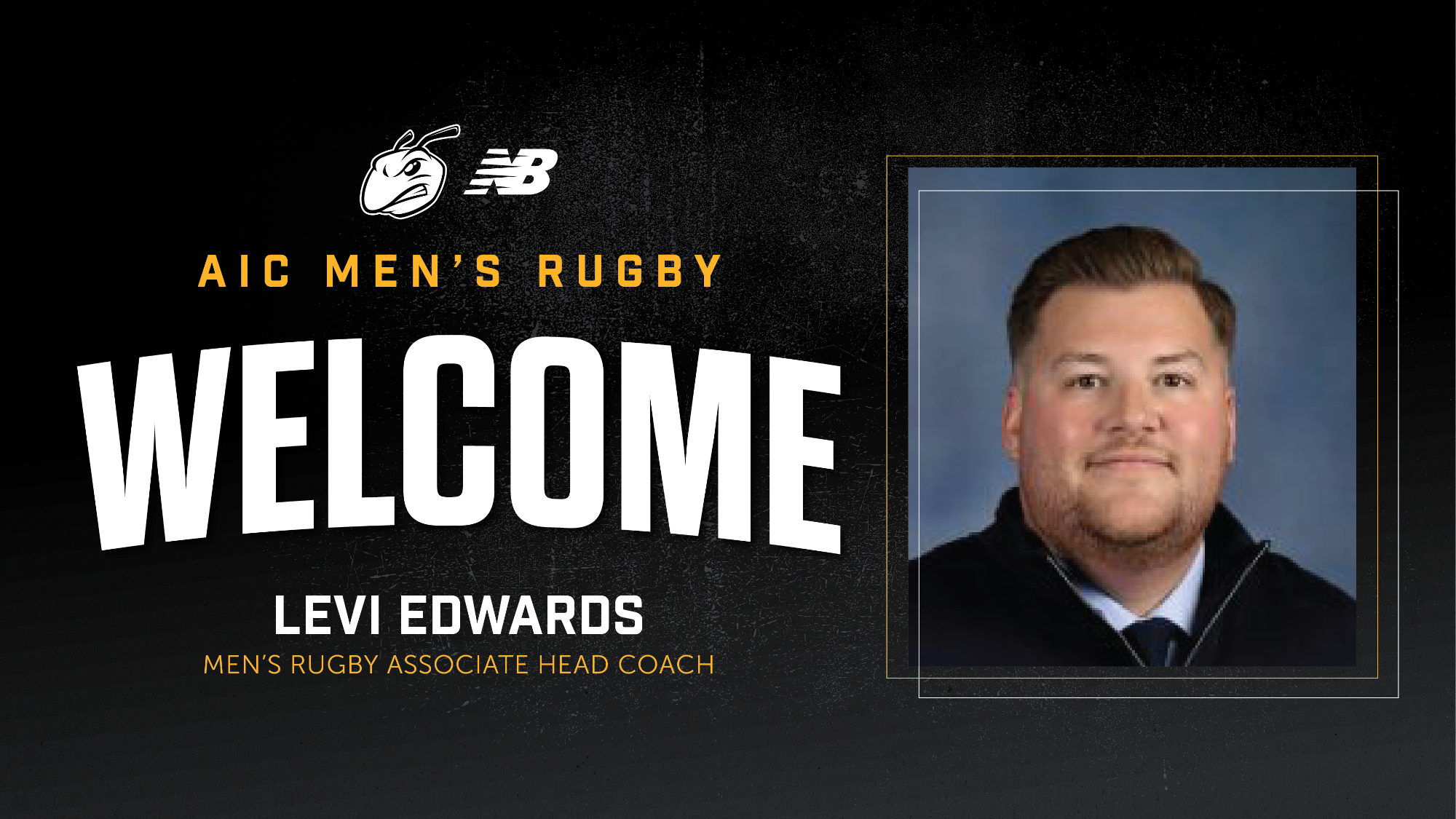AIC Welcomes Levi Edwards as Associate Men's Rugby Coach