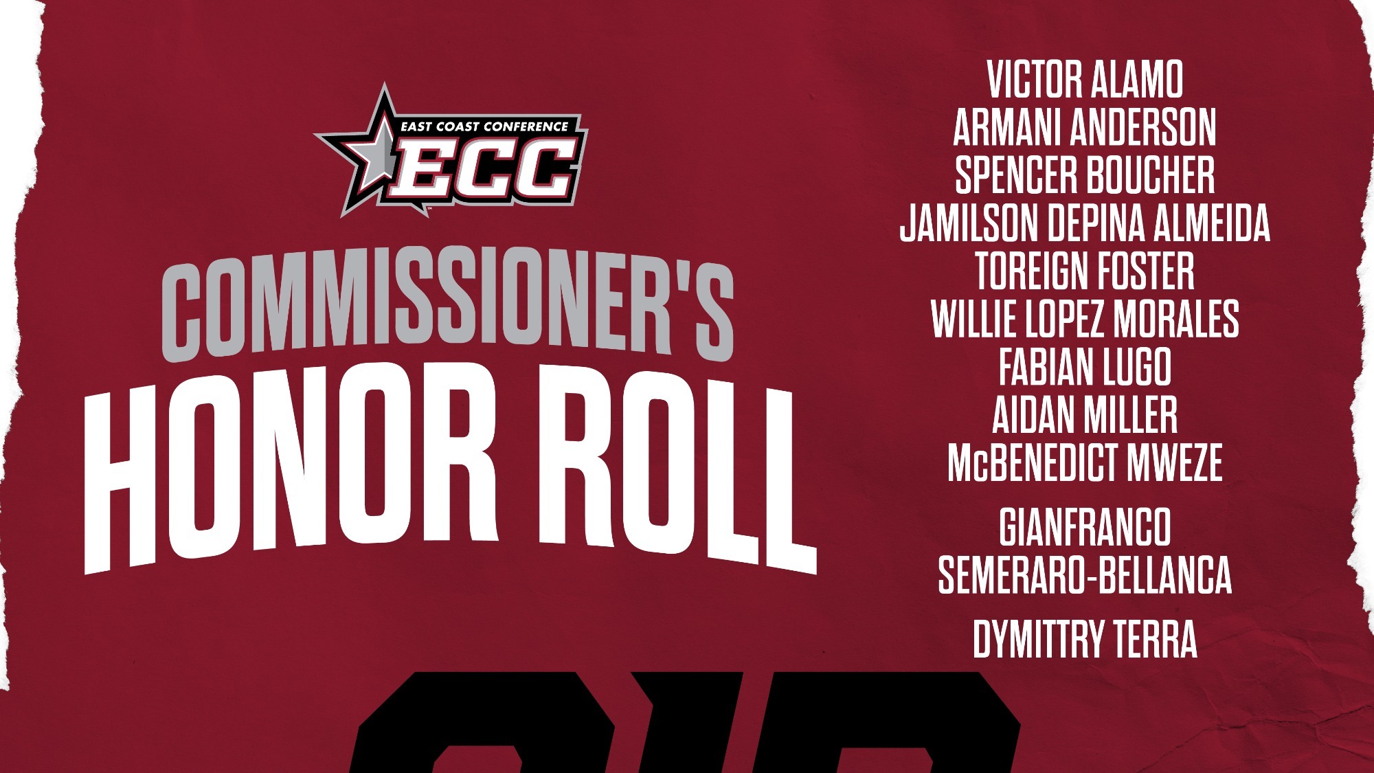 2026 ECC Commissioners Honor Roll winners