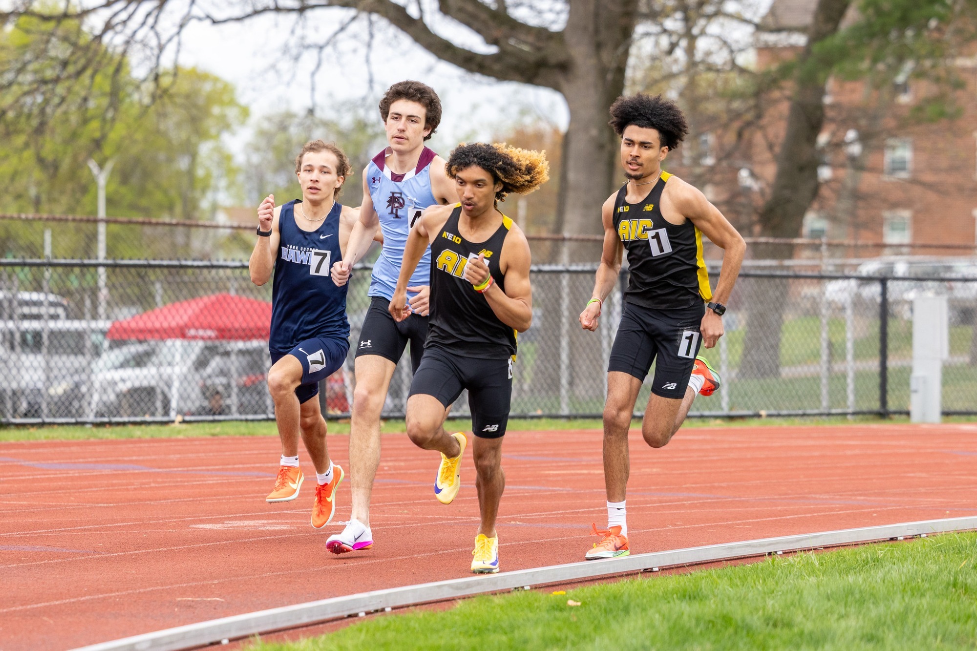 Vasillios Parsley runs on a track