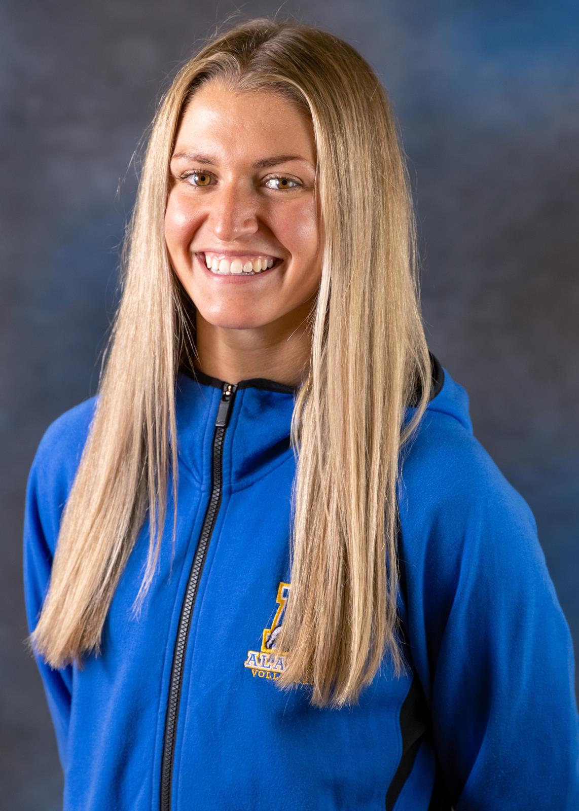 Assistant coach Cate Atkins during Nanook Volleyball Media Day at the Patty Center on the UAF campus Monday, August 1, 2022.