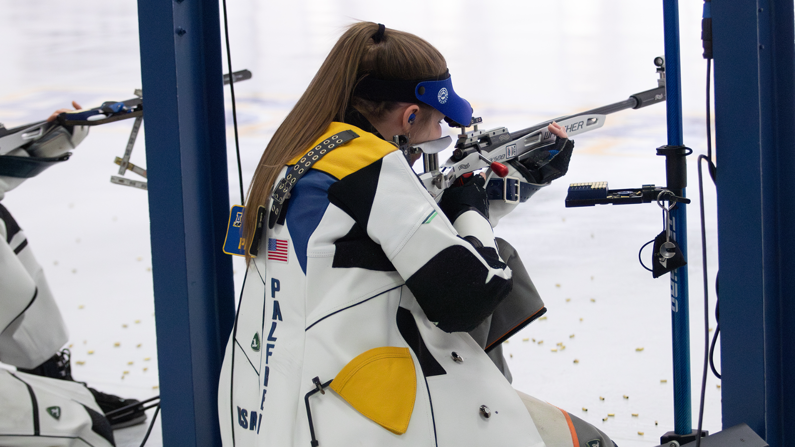 Sadie Palfrey shooting against OSU on opening day, Oct. 2025