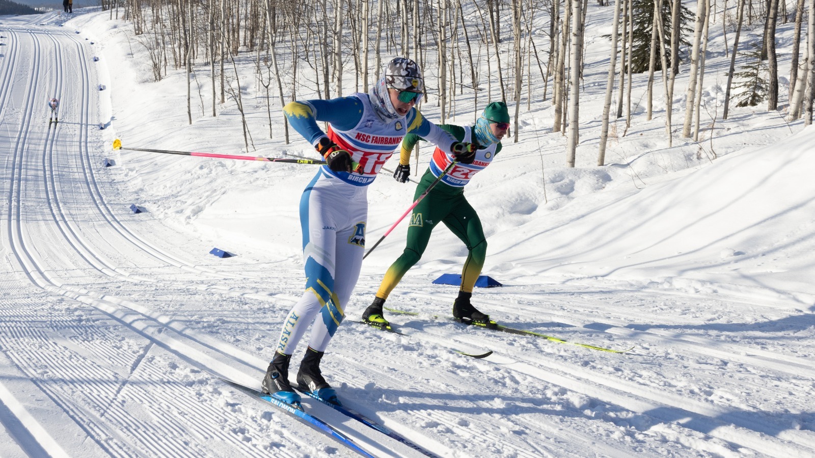 Ben Dohlby skiing in the classic sprints at the UAF Invite, 2024-25